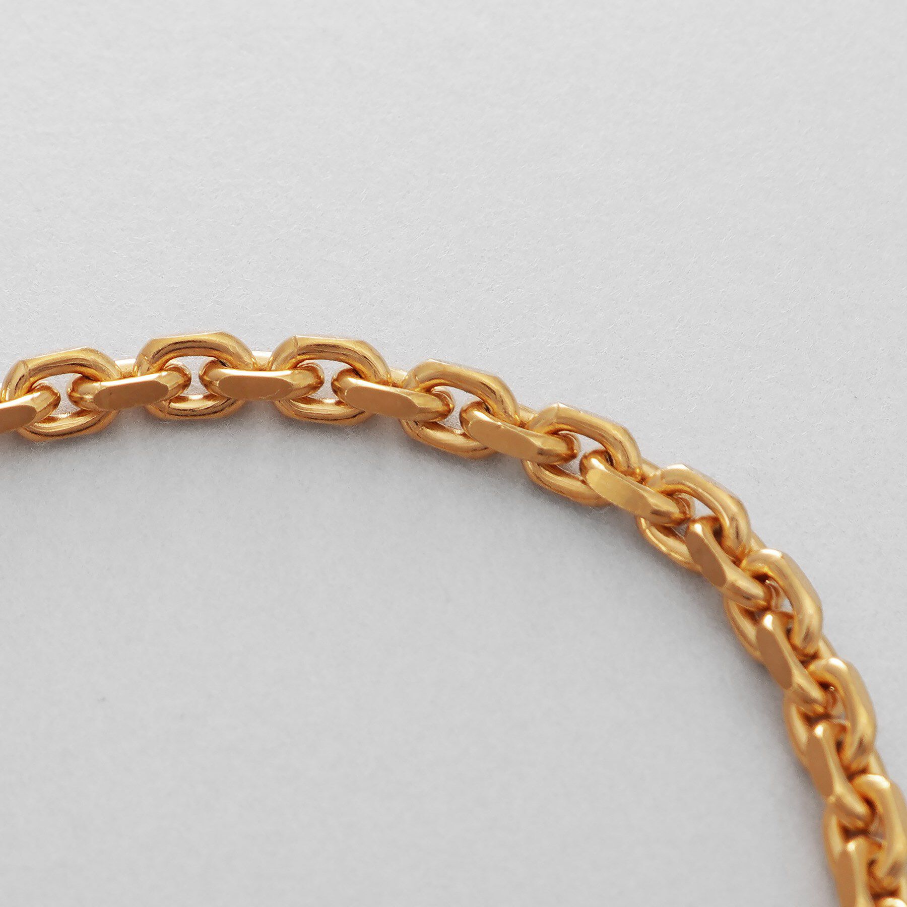 COCOSHNIK ONKITSCH「シルバー カットケーブルチェーン レクタングルマンテルブレスレット S GP」|ブレスレット・バングル|