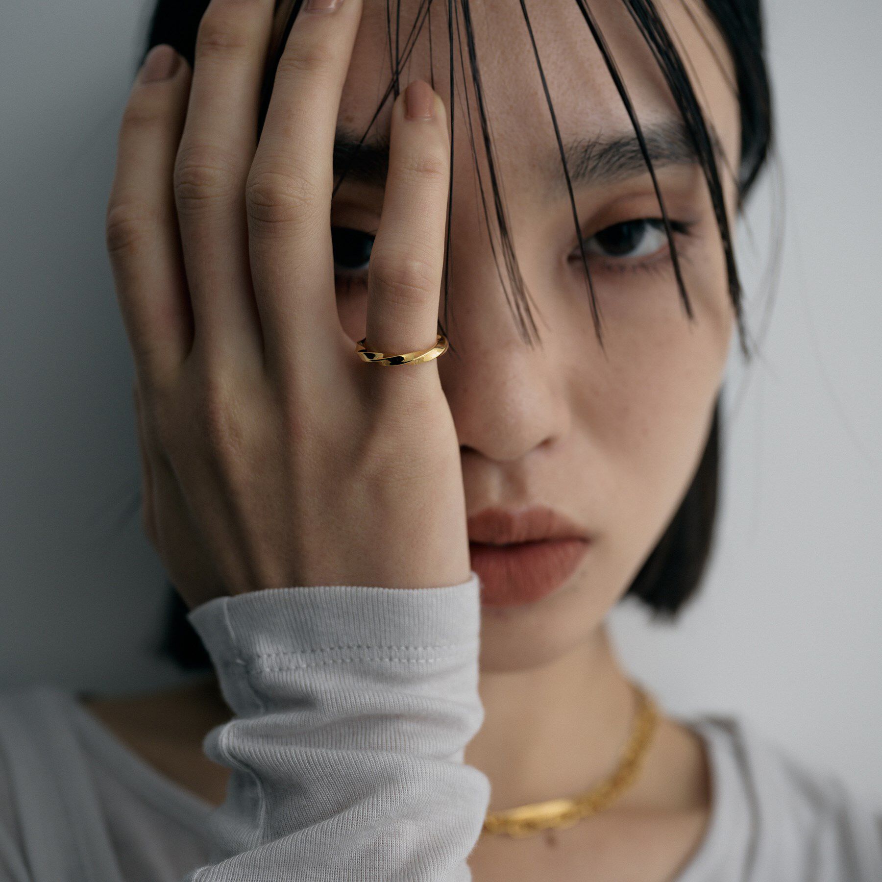 COCOSHNIK ONKITSCH「シルバー スクリューピンキーリング GP」|リング|