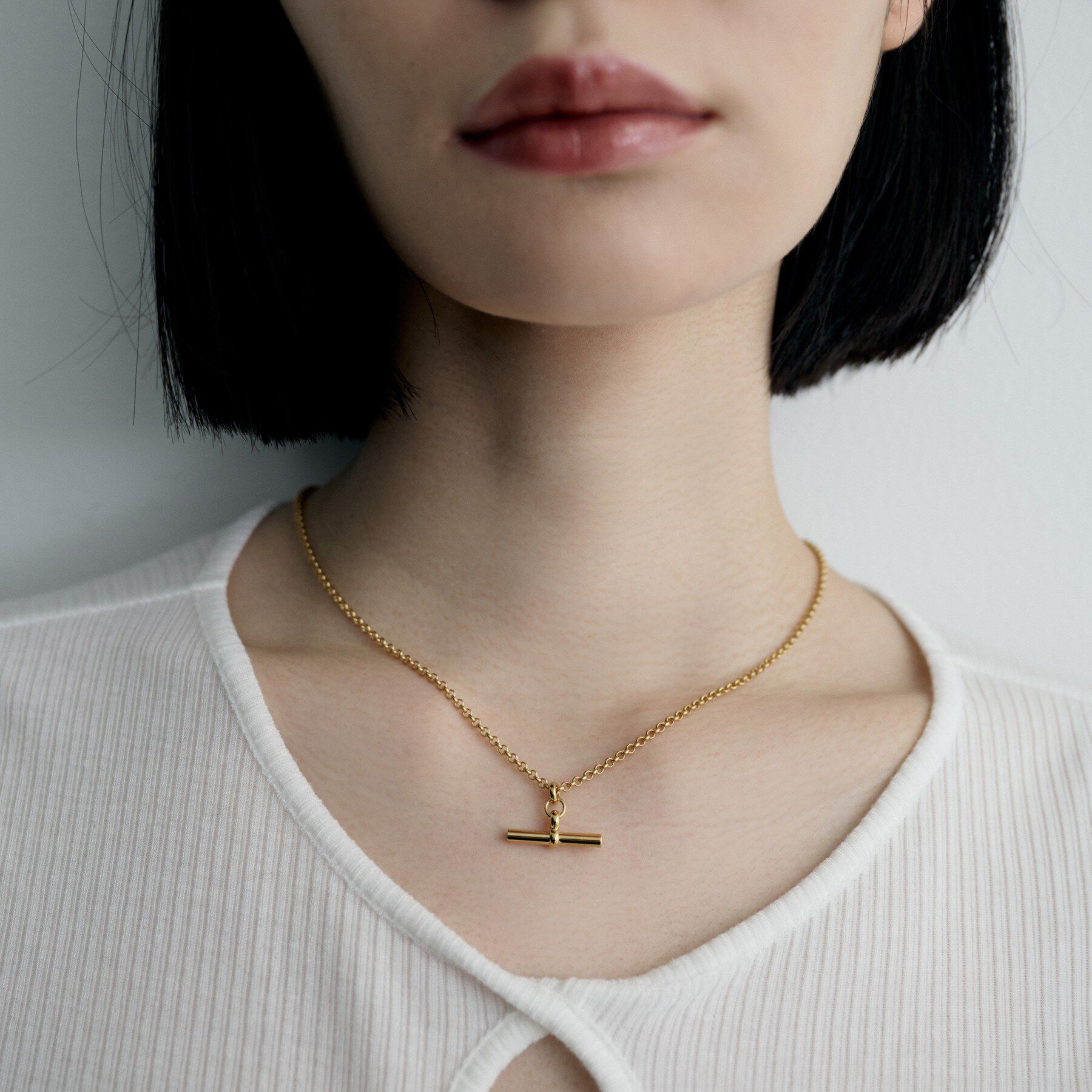 COCOSHNIK ONKITSCH「シルバー マンテルモチーフネックレス GP」|ネックレス|