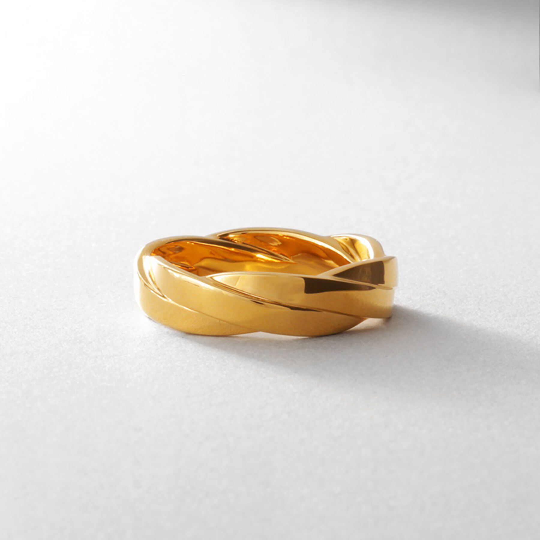 COCOSHNIK ONKITSCH「シルバー フラットブレイドリング（16号、18号） GP」|リング|