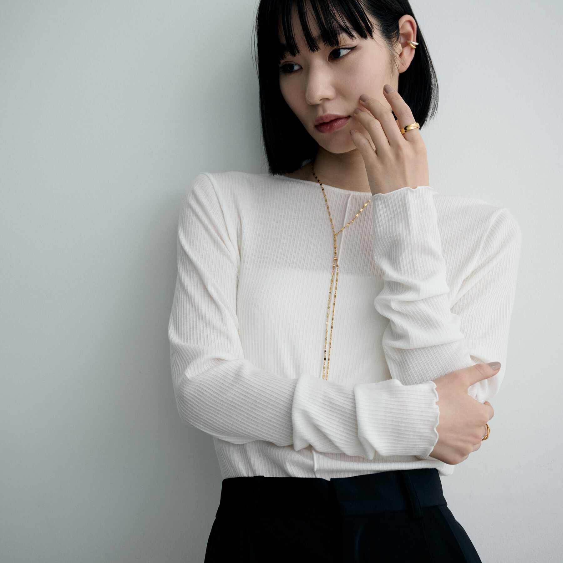 COCOSHNIK ONKITSCH「シルバー フラットブレイドリング（16号、18号） GP」|リング|