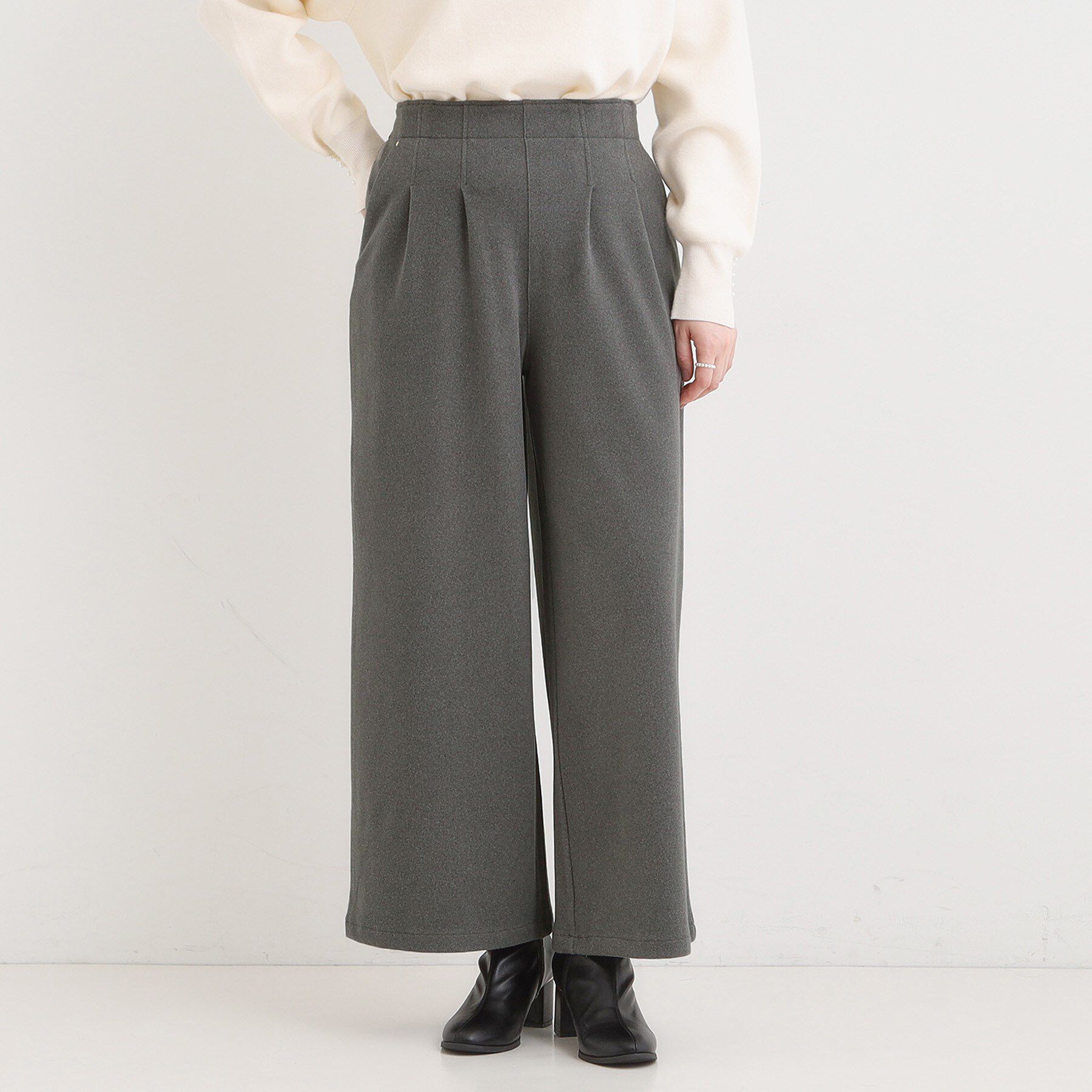 SHOO･LA･RUE「【着丈選べる/きっと虜になる】あったかもちもち ワイドパンツ」|その他|