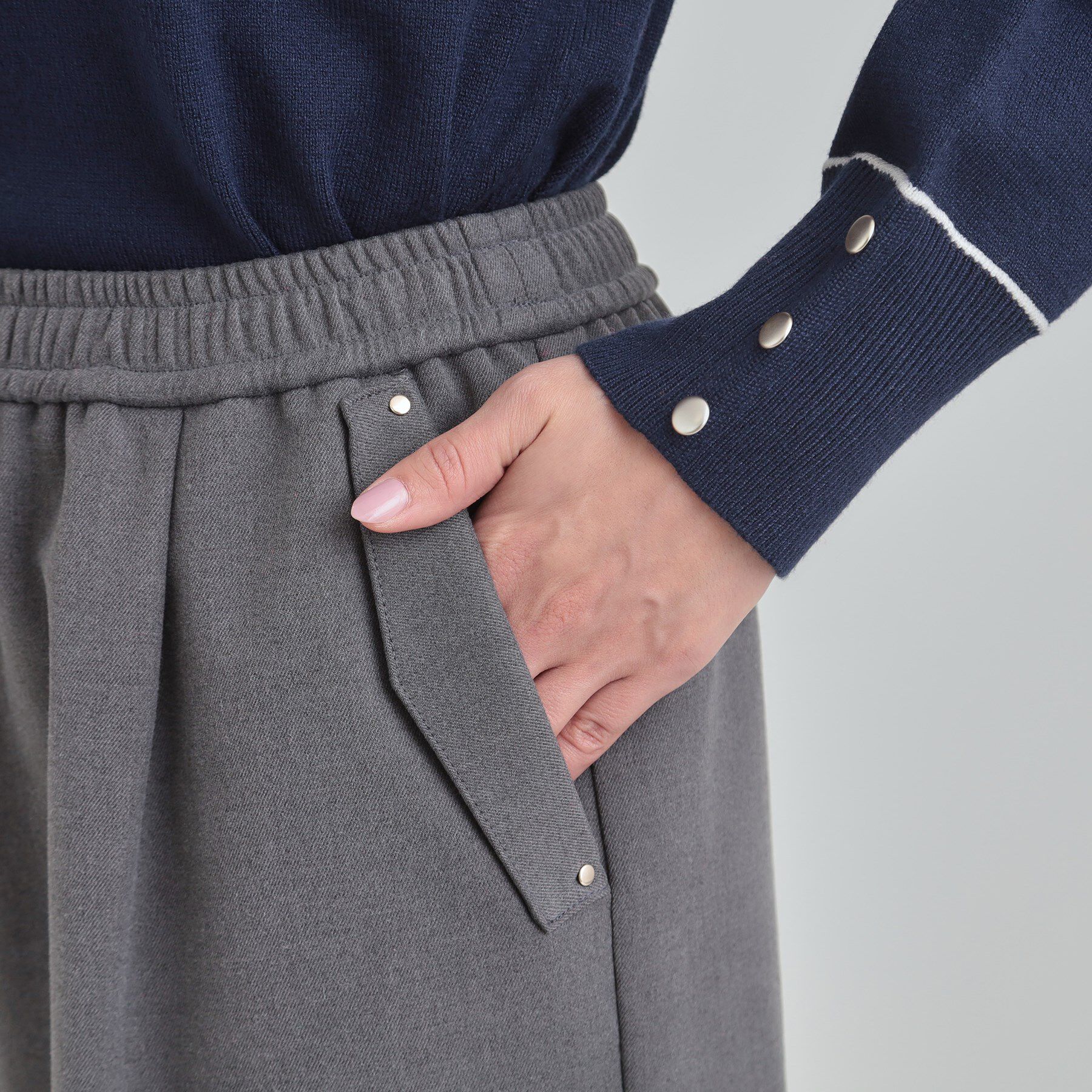 SHOO･LA･RUE「【洗濯機可/S-LL】風を通しにくい フラップイージーワイドパンツ」|その他|