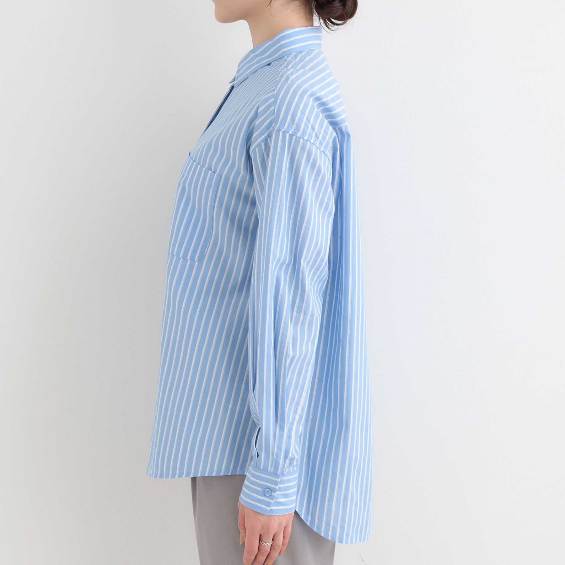 SHOO･LA･RUE「【S-LL】シーズン問わず合わせやすい レギュラーカラーシャツ」|シャツ・ブラウス|