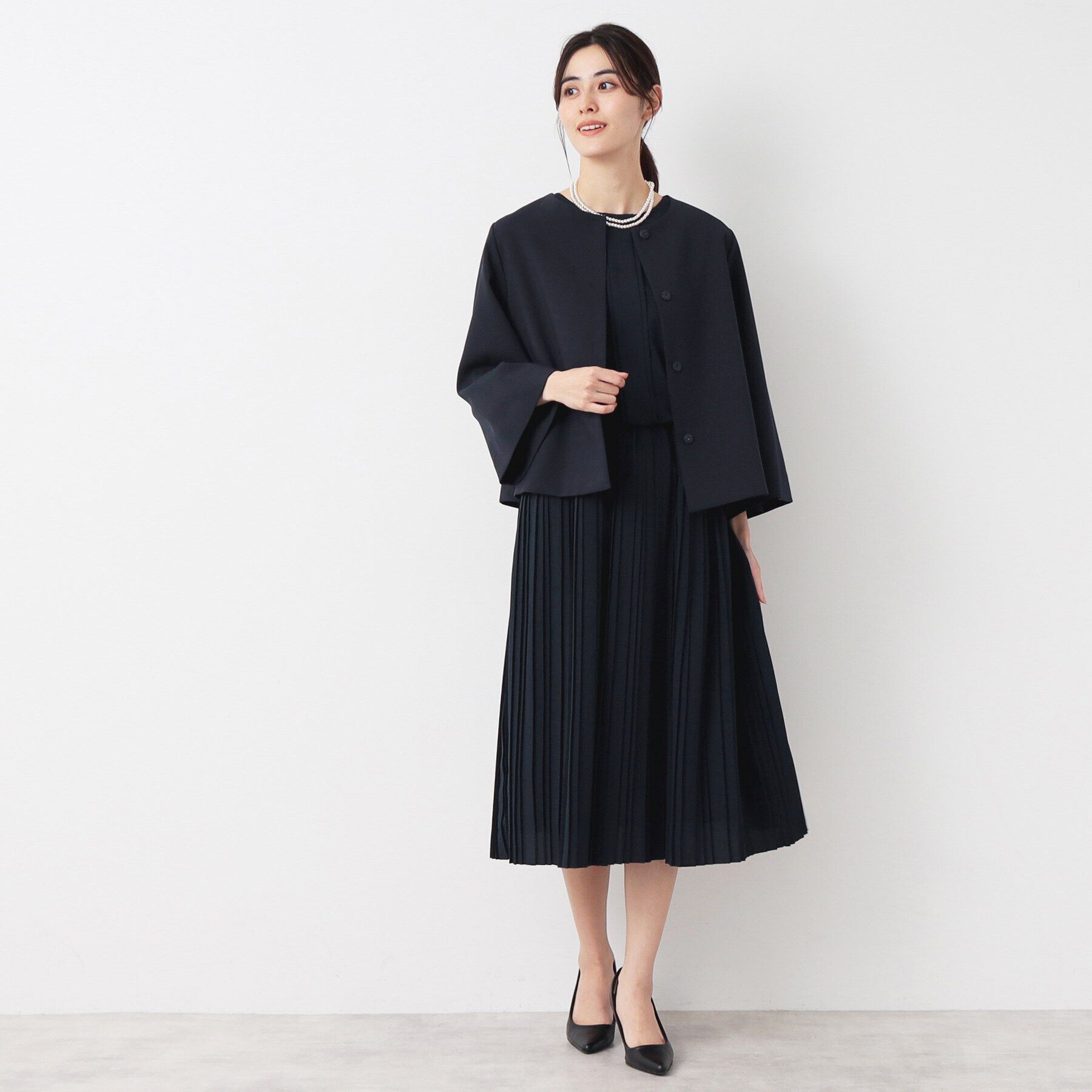 Dessin「【入卒/セレモニー/セットアップ可能/洗える】テントラインジャケット」|ノーカラージャケット|