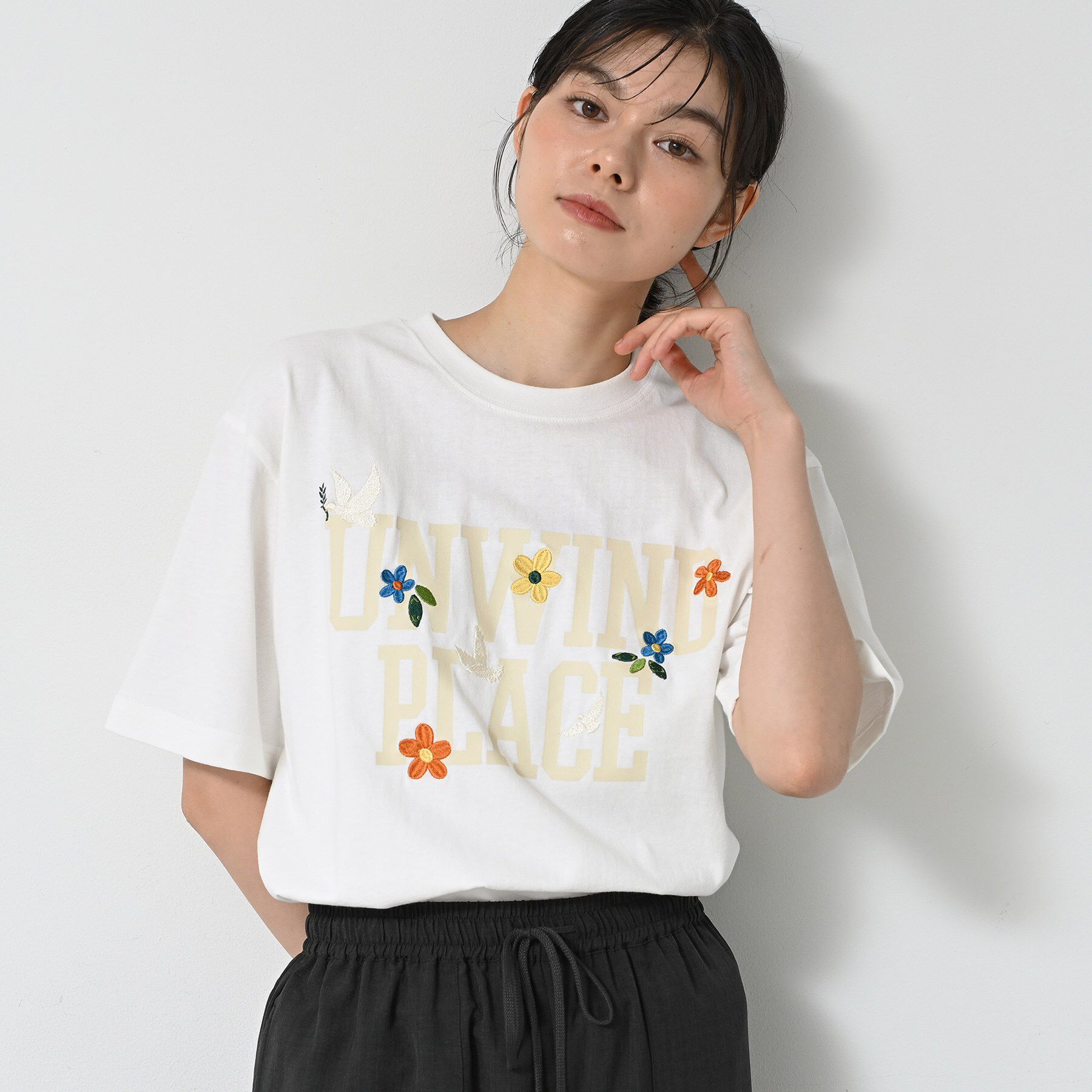 Dessin「ロゴ刺繍Tシャツ」|Tシャツ・カットソー|