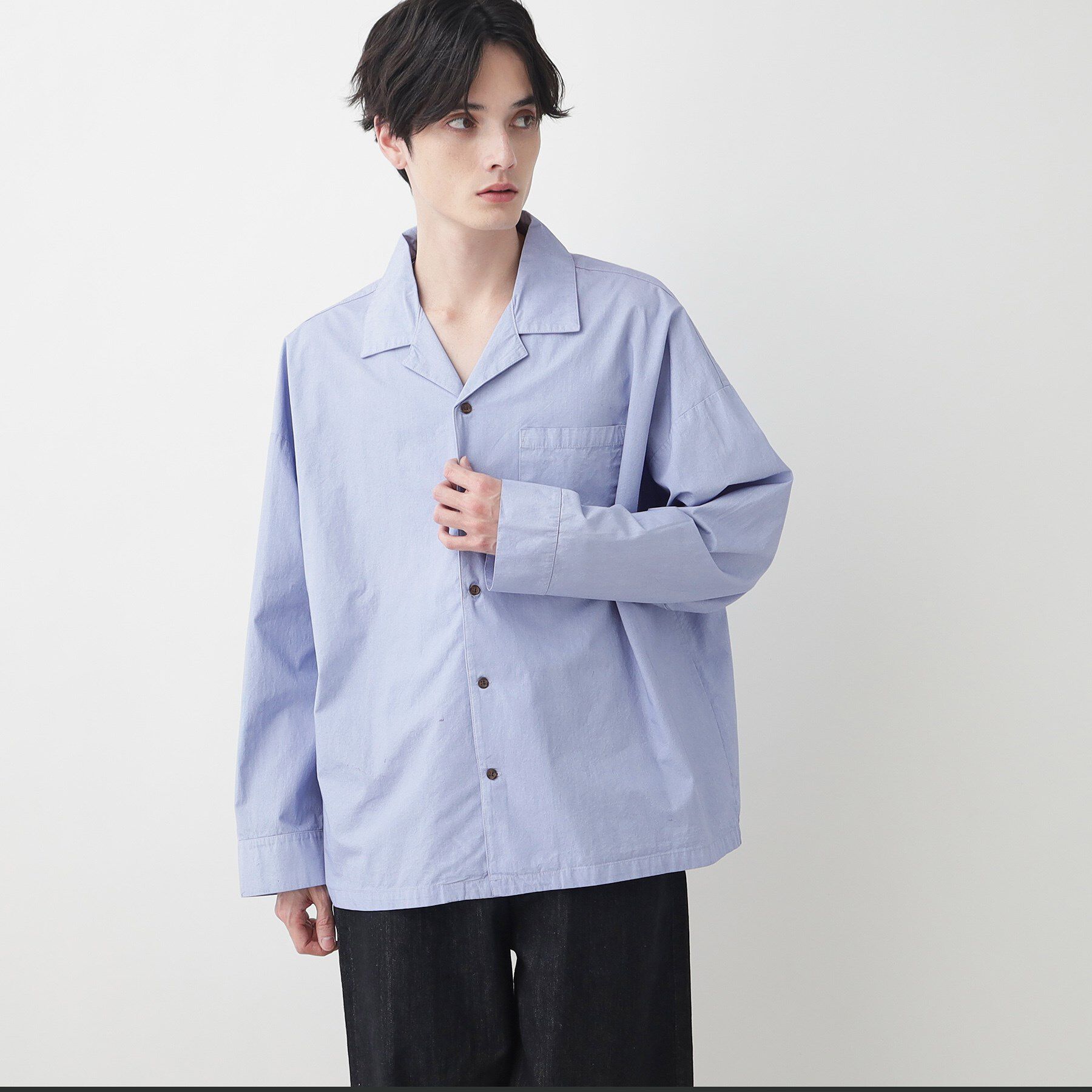 Dessin「【洗える】ピグメントコットンシャツ」|シャツ・ブラウス|