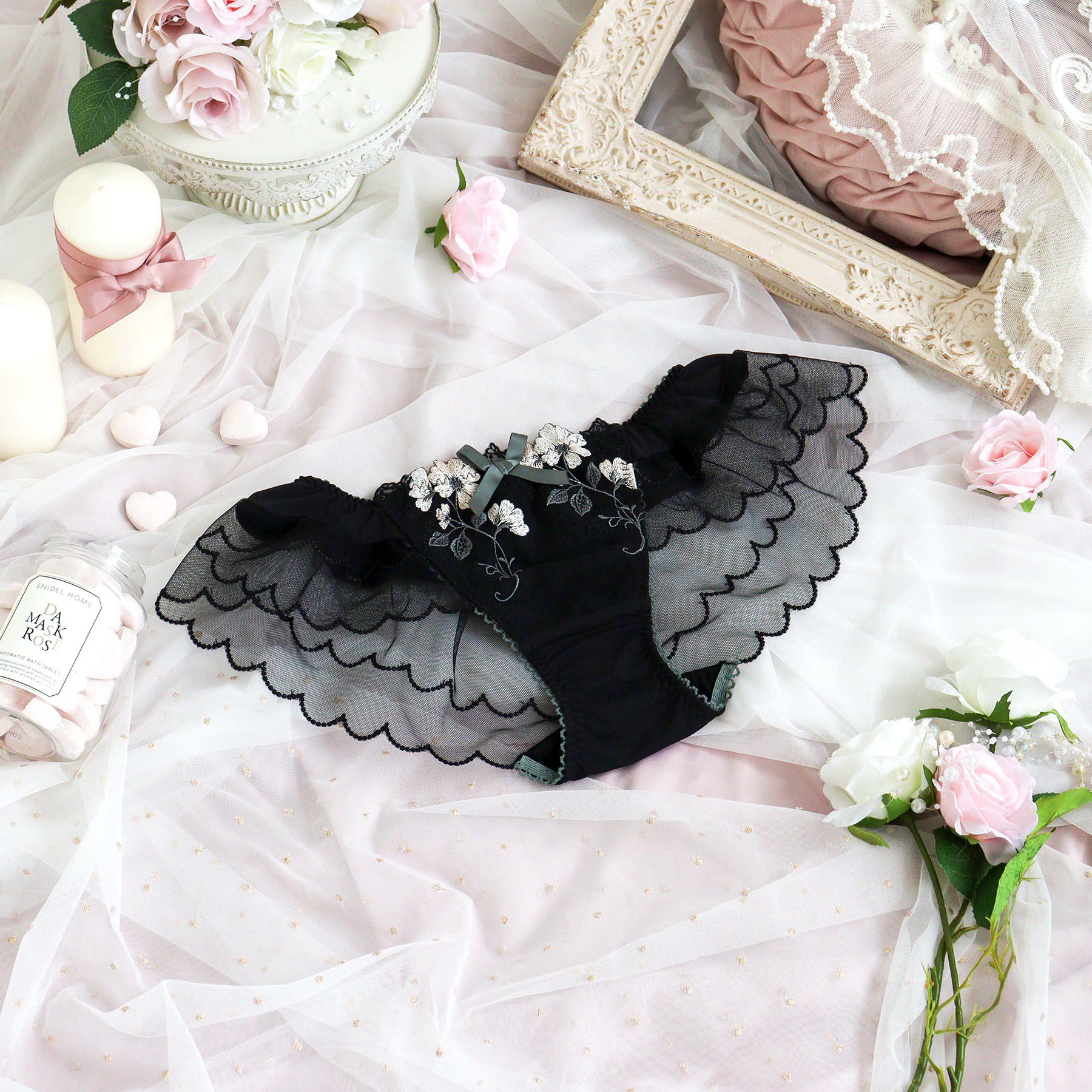 Risa Magli「プティット フレアショーツ」|インナー|ブラック(019)