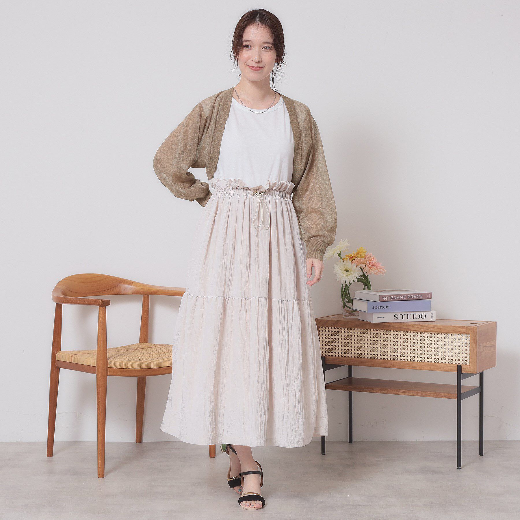 ITS&rsquo;DEMO「【定番人気／手洗い可】ラメボレロ」|カーディガン|