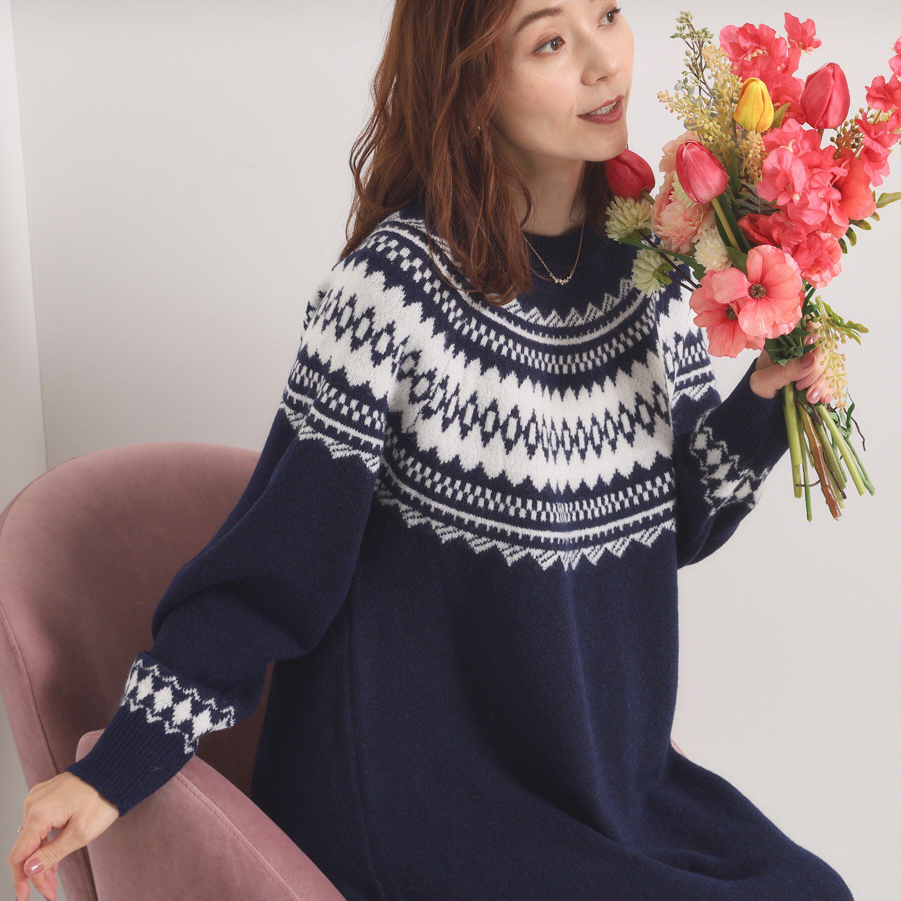 ITS&rsquo;DEMO「【手洗い可】求心ニットワンピース」|ワンピース|