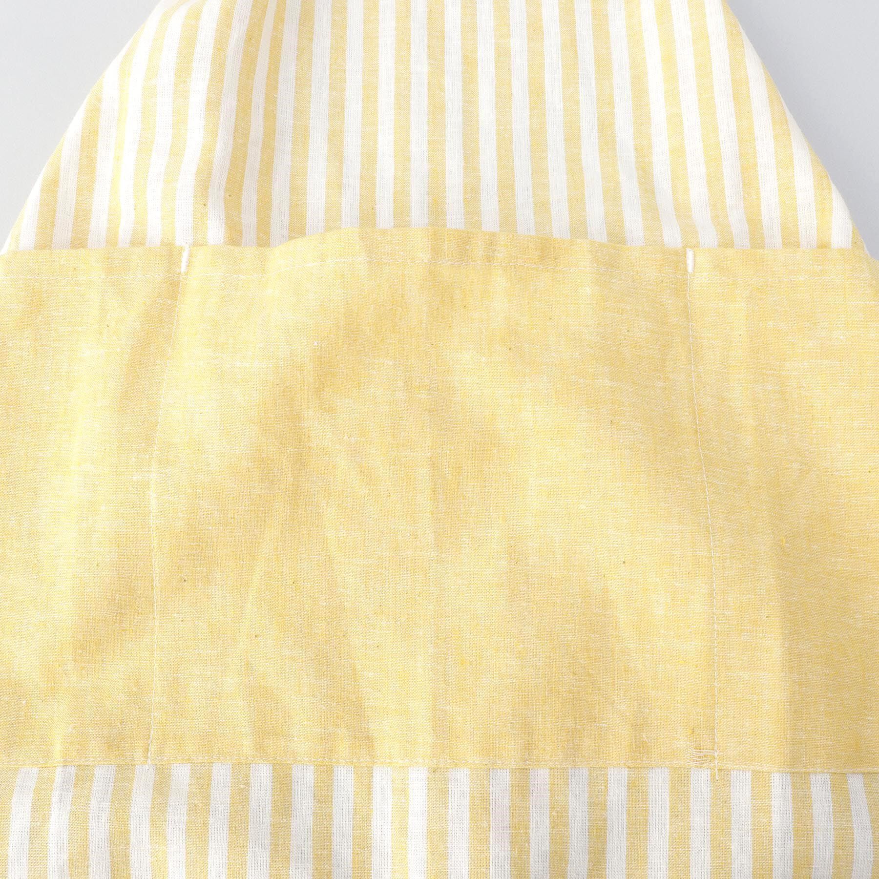 212 KITCHEN STORE「ブロックストライプ リネンコットン キッズエプロン・三角巾セット LM ＜212Kオリジナル ＞」|食器・キッチングッズ|