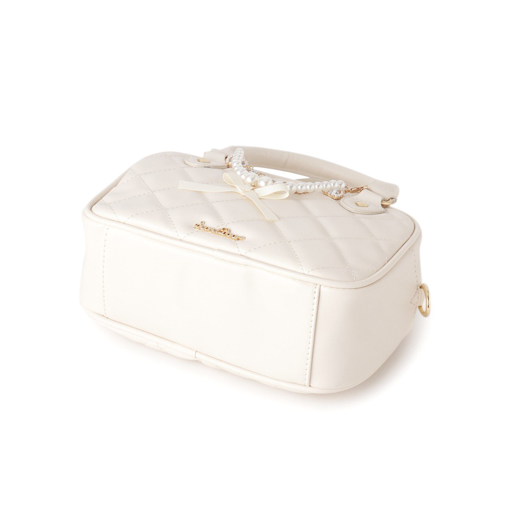 Ober Tashe「バッグチャーム付きキルティング2WAYミニボストンバッグ」|ボストンバッグ|