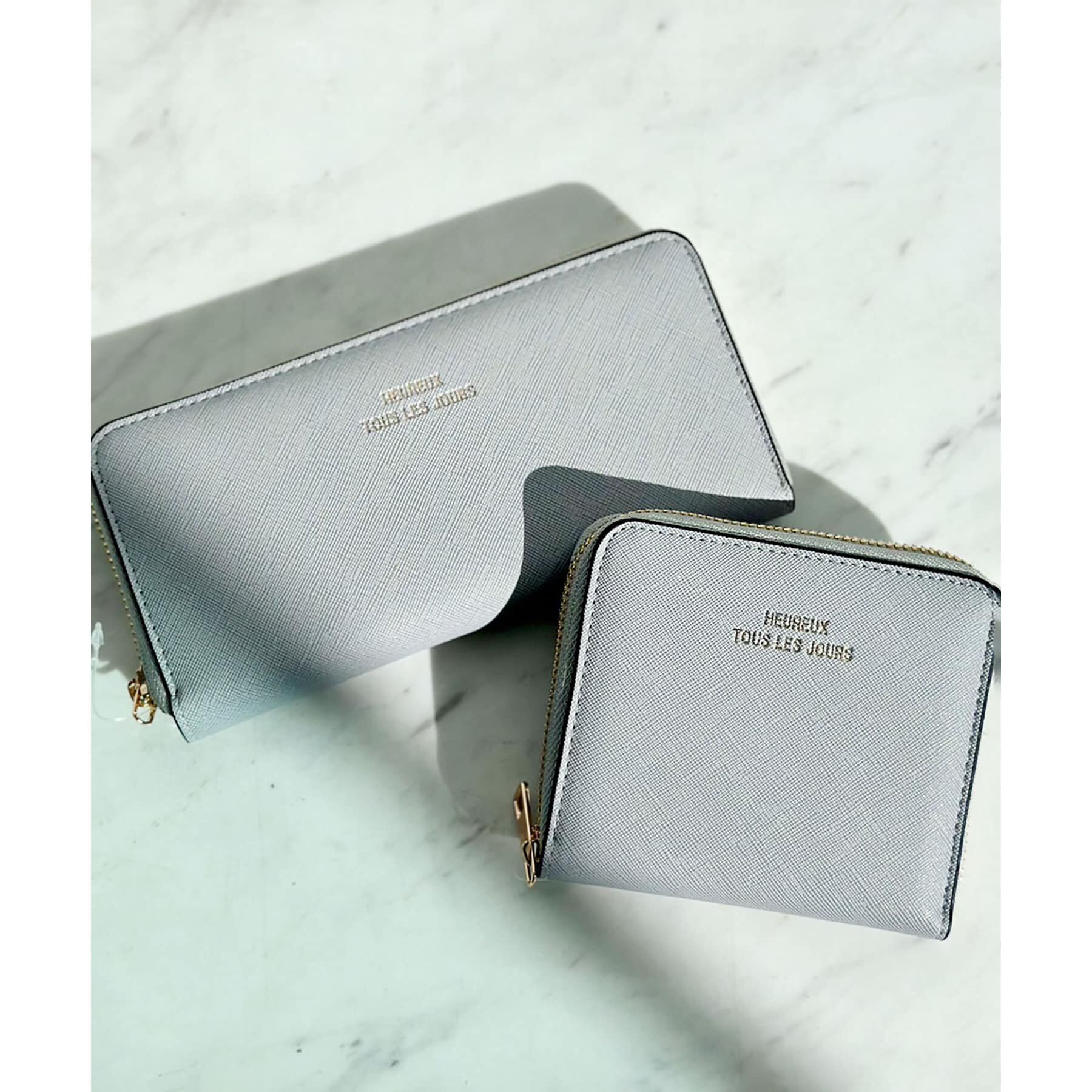 Ober Tashe「【新生活・新学期】角シボミドルラウンド財布」|財布|