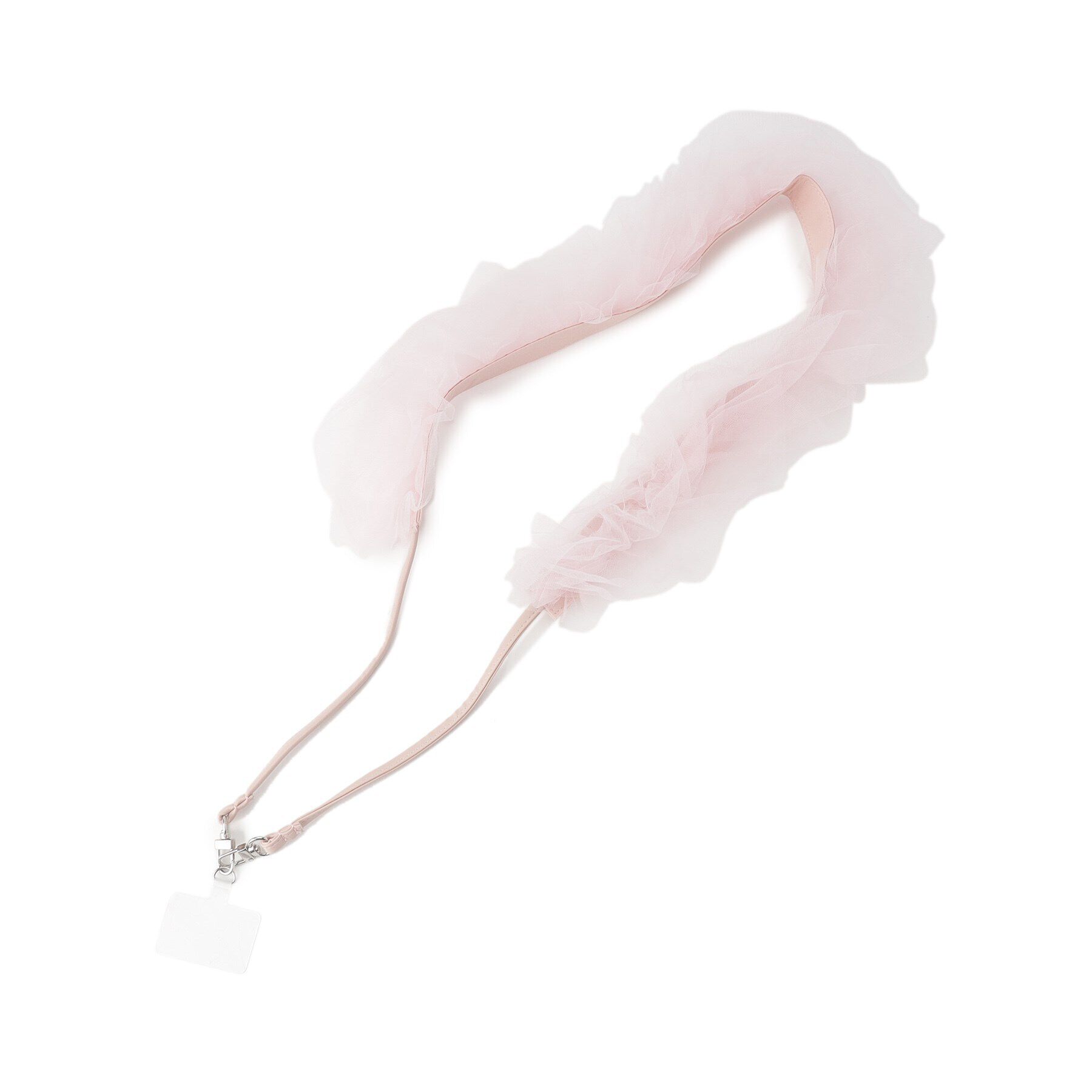 Grandedge「チュールフリルストラップ スマホショルダー スマホアクセサリー」|ストラップ|ﾋﾟﾝｸ(072)