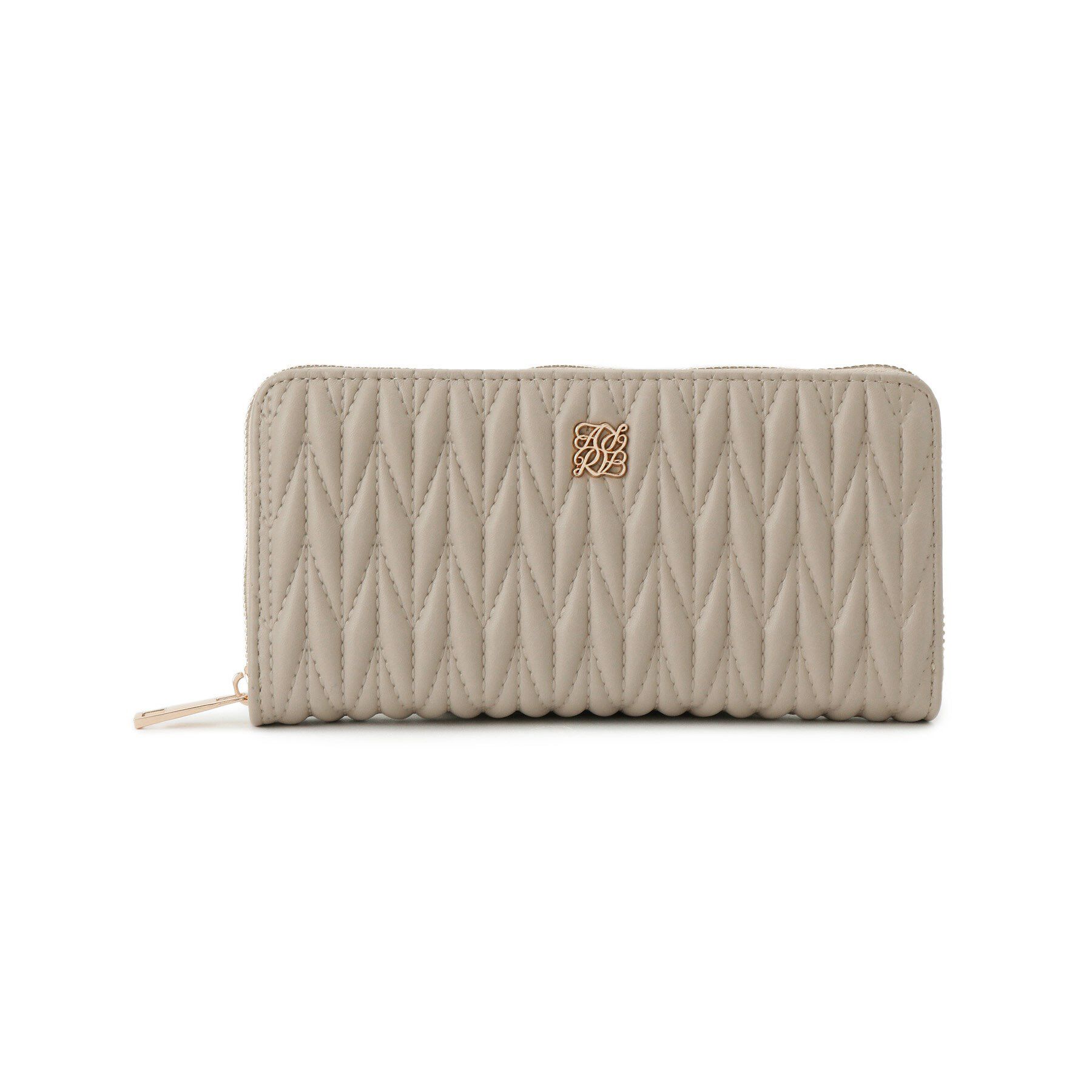 Ober Tashe「【新生活・新学期】収納力◎ キルティング長財布」|財布|グレー(012)