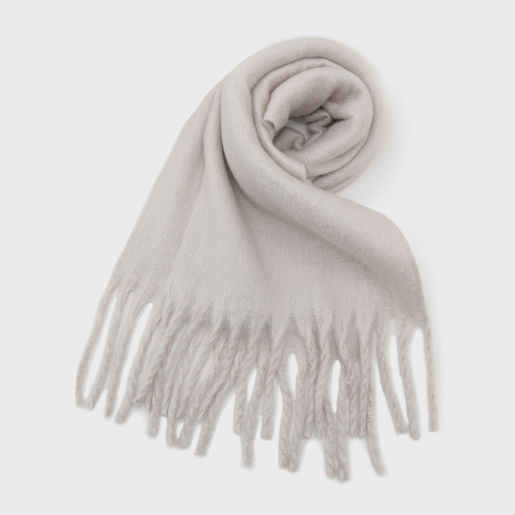 Ober Tashe「厚手起毛無地ストール」|ストール|ベージュ(052)