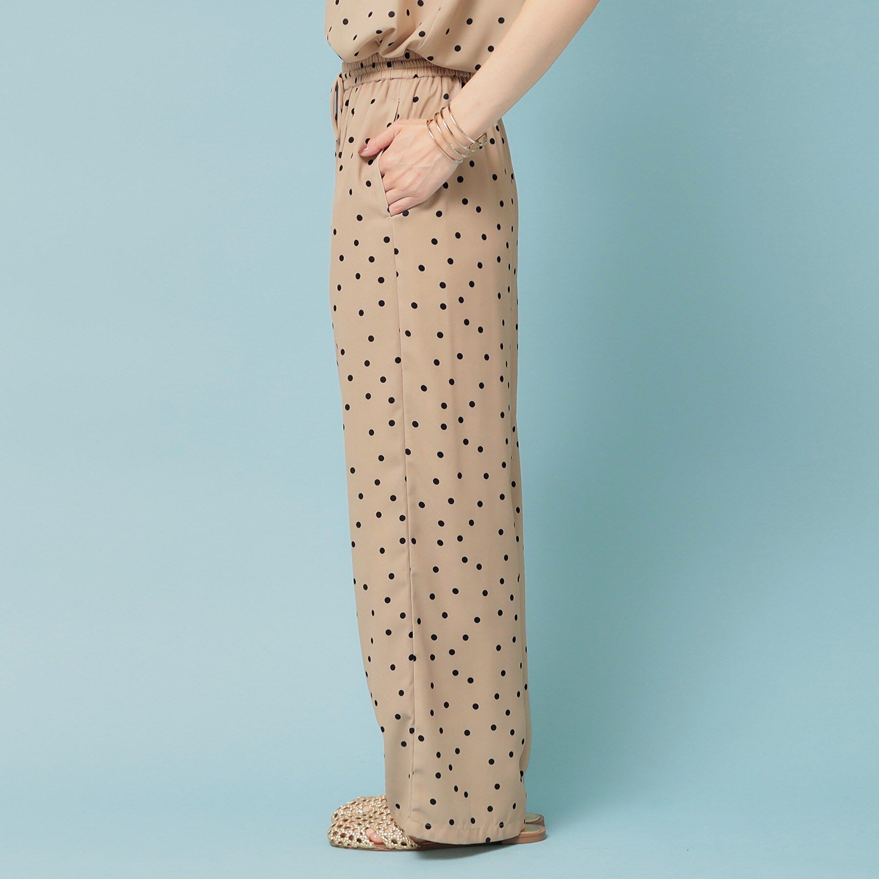 SunaUna「【ドット柄／S～L】ワイドパンツ」|その他|