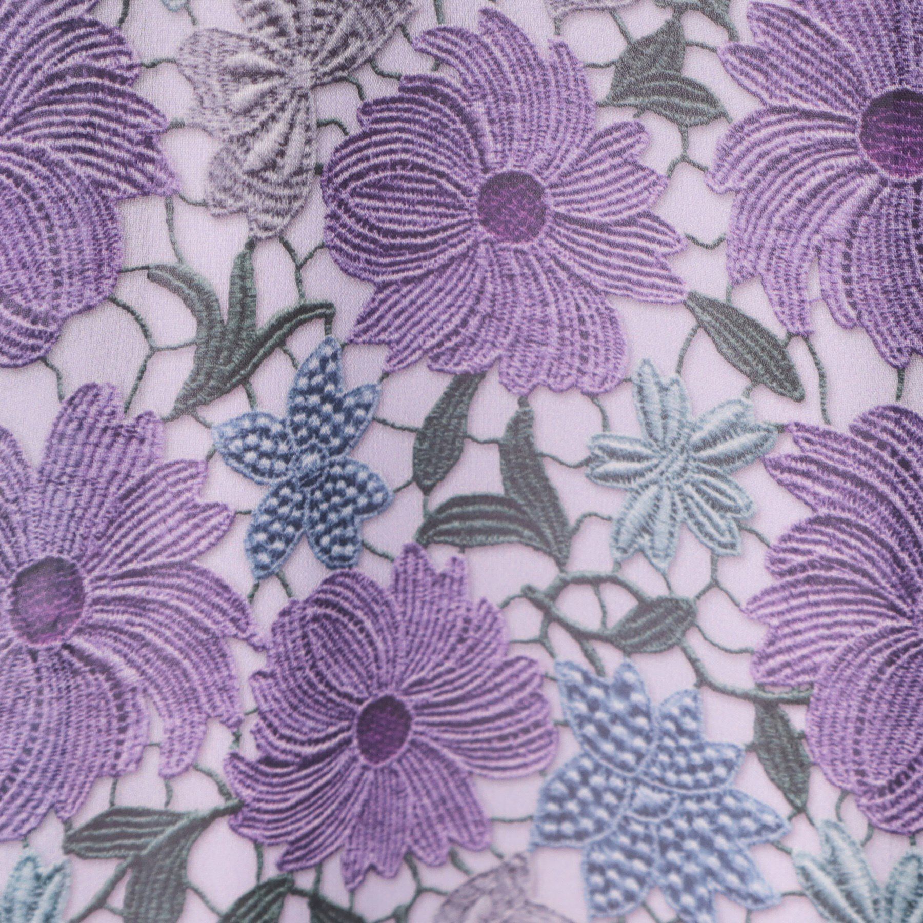 SunaUna「【&yours project／S～L】レース柄フレアスカート」|スカート|