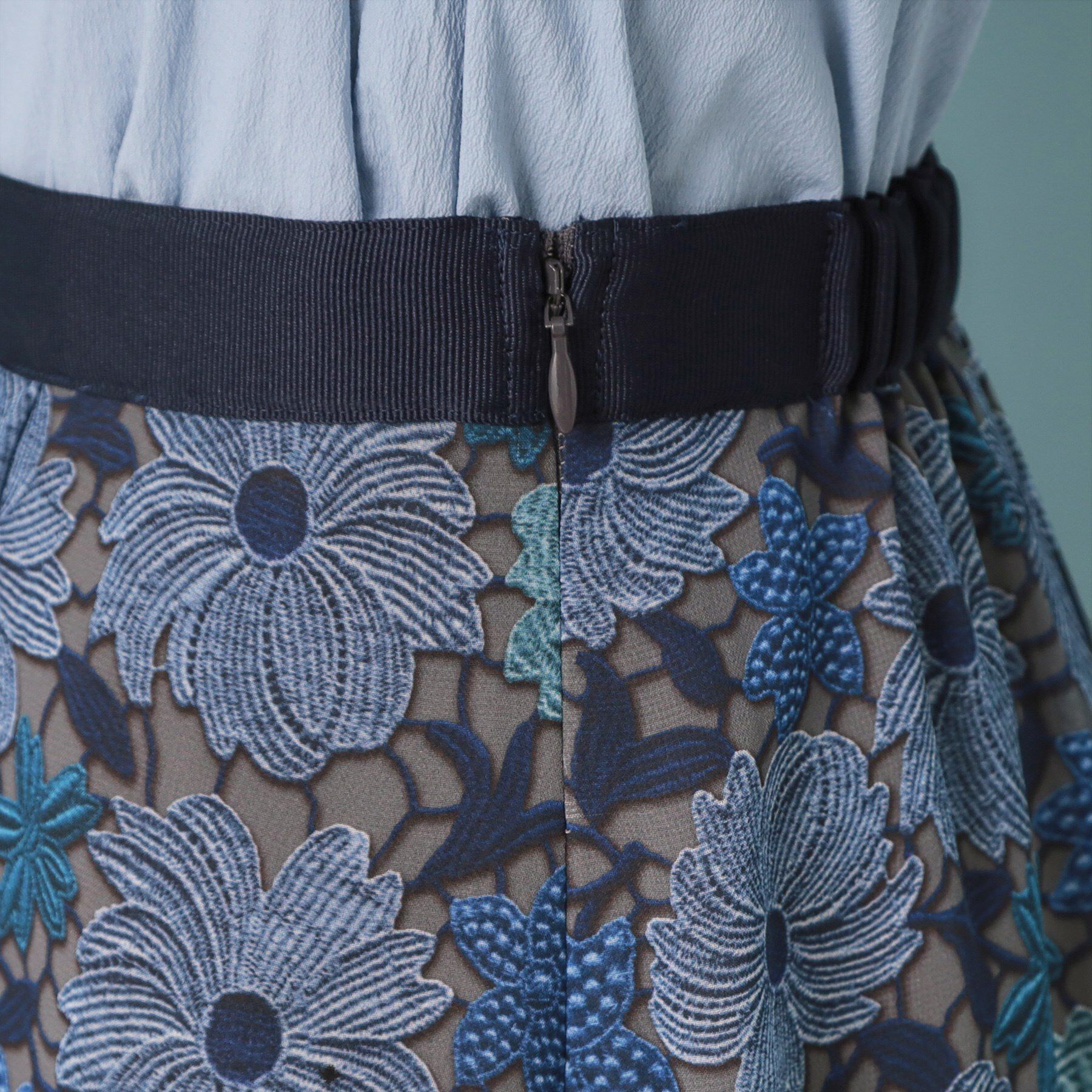 SunaUna「【&yours project／S～L】レース柄フレアスカート」|スカート|