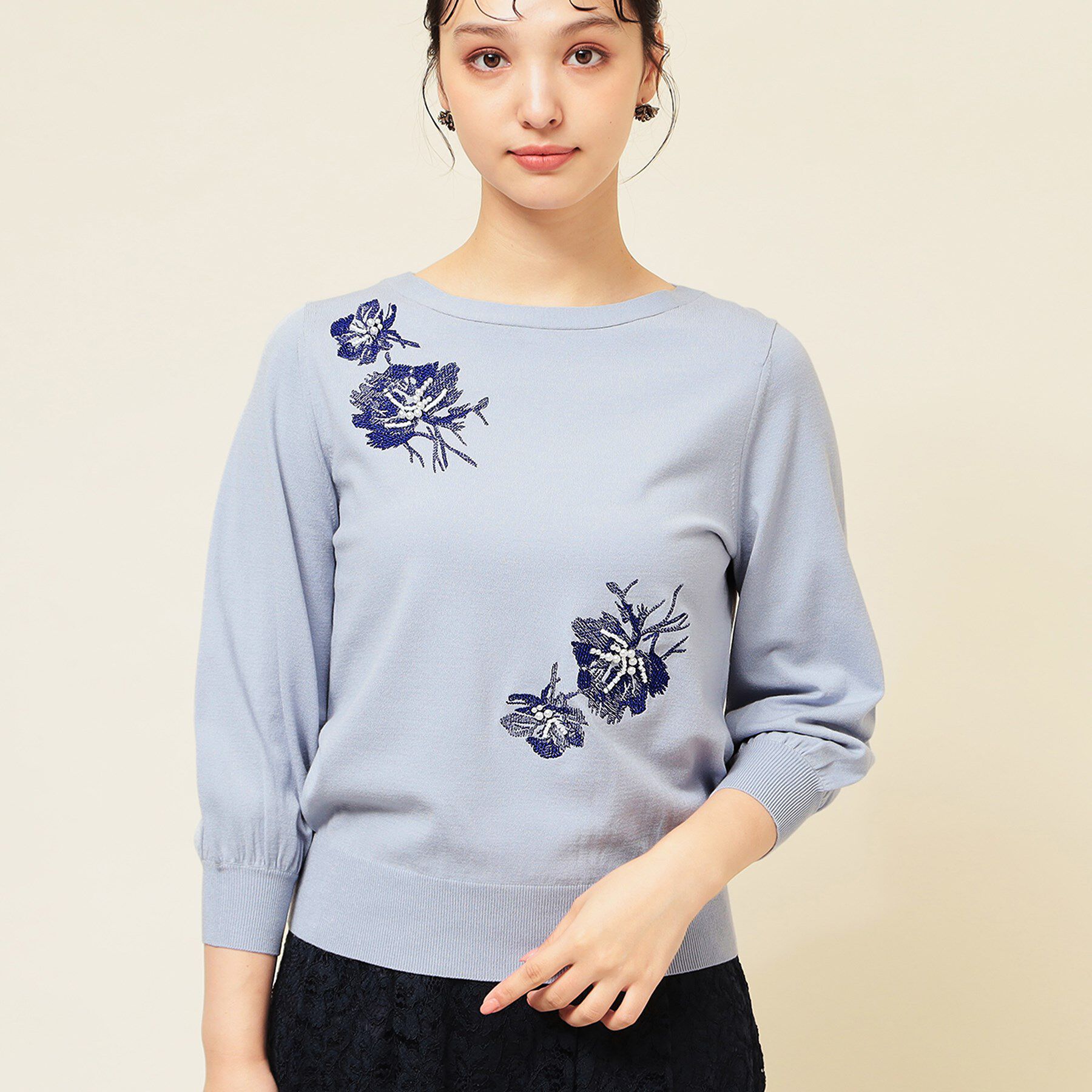 SunaUna「【SS～Lサイズ展開／手刺繍】クラフトニット」|ニット・セーター|