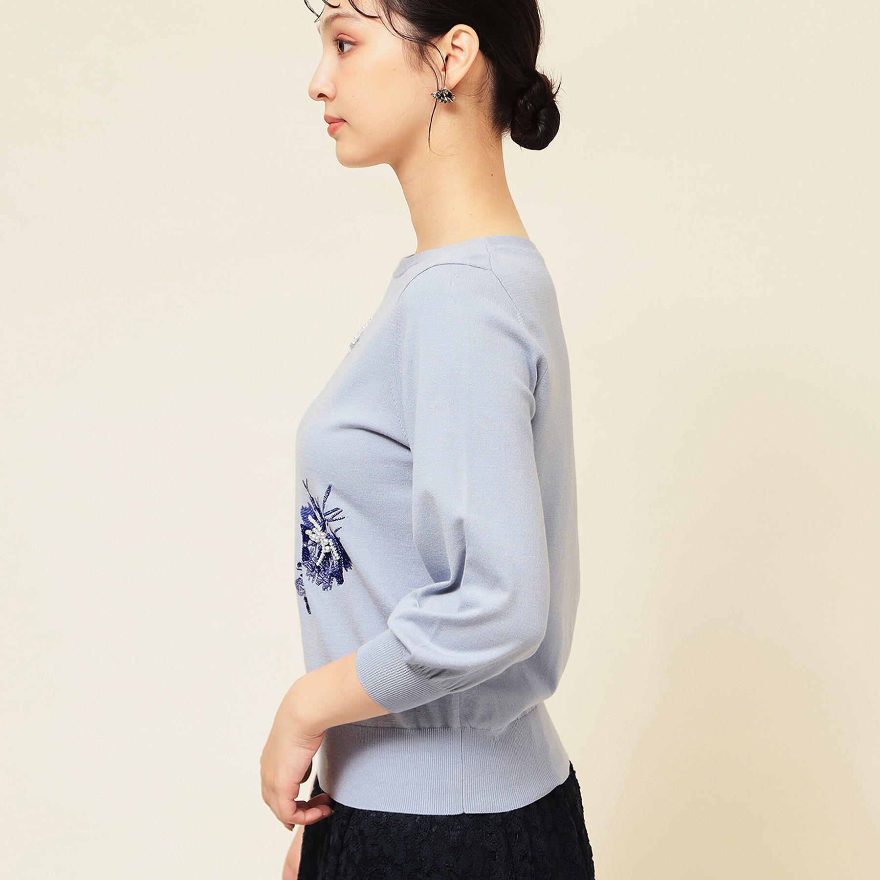 SunaUna「【SS～Lサイズ展開／手刺繍】クラフトニット」|ニット・セーター|