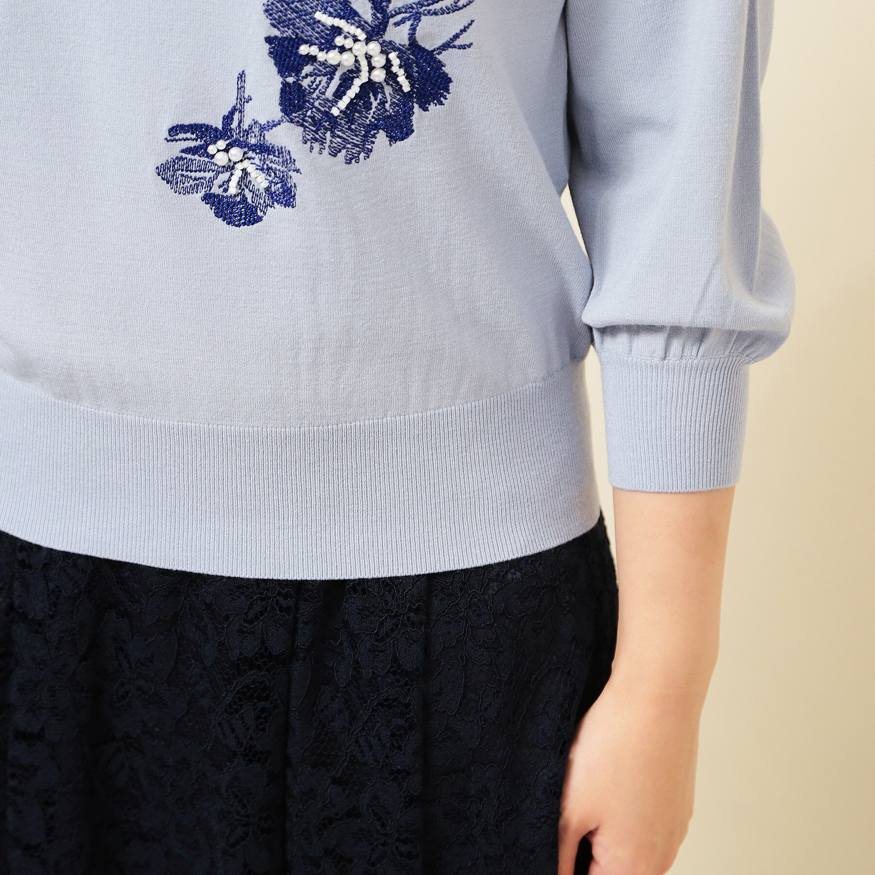 SunaUna「【SS～Lサイズ展開／手刺繍】クラフトニット」|ニット・セーター|