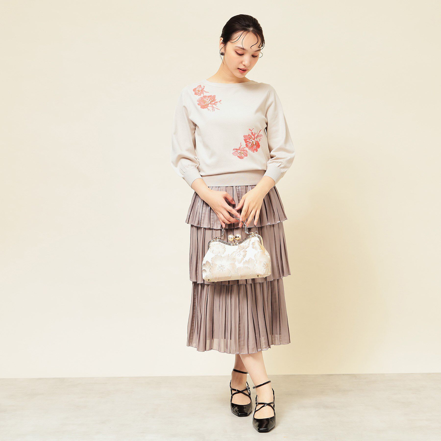 SunaUna「【SS～Lサイズ展開／手刺繍】クラフトニット」|ニット・セーター|