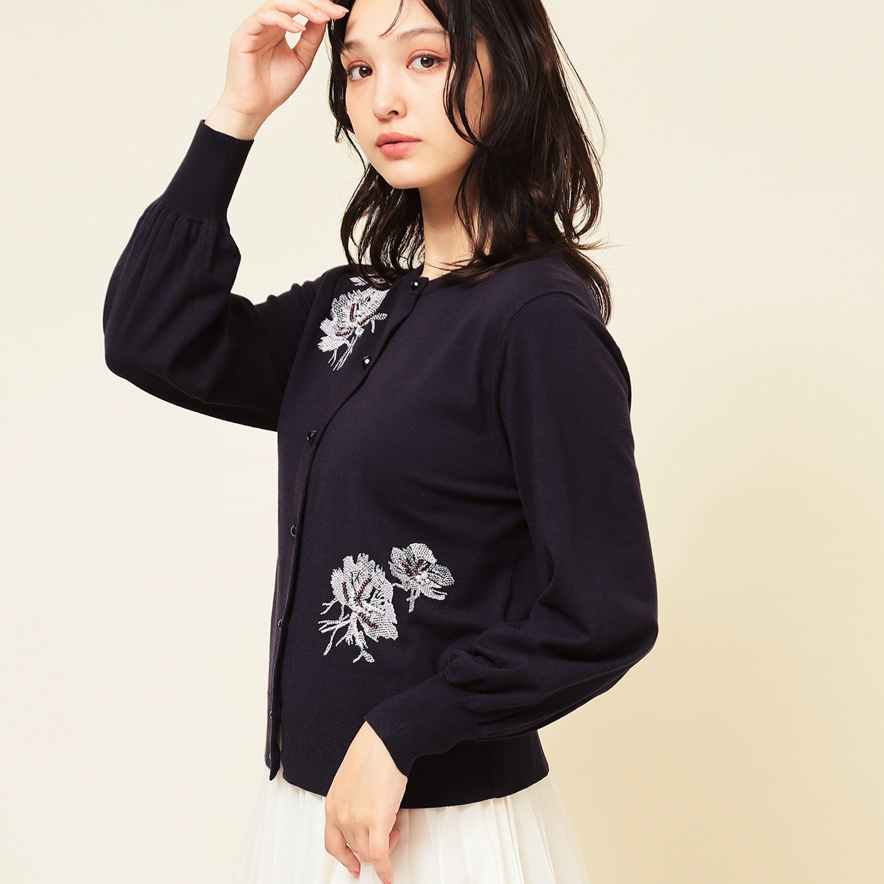 SunaUna「【SS～Lサイズ展開/手刺繍】クラフトカーディガン」|カーディガン|