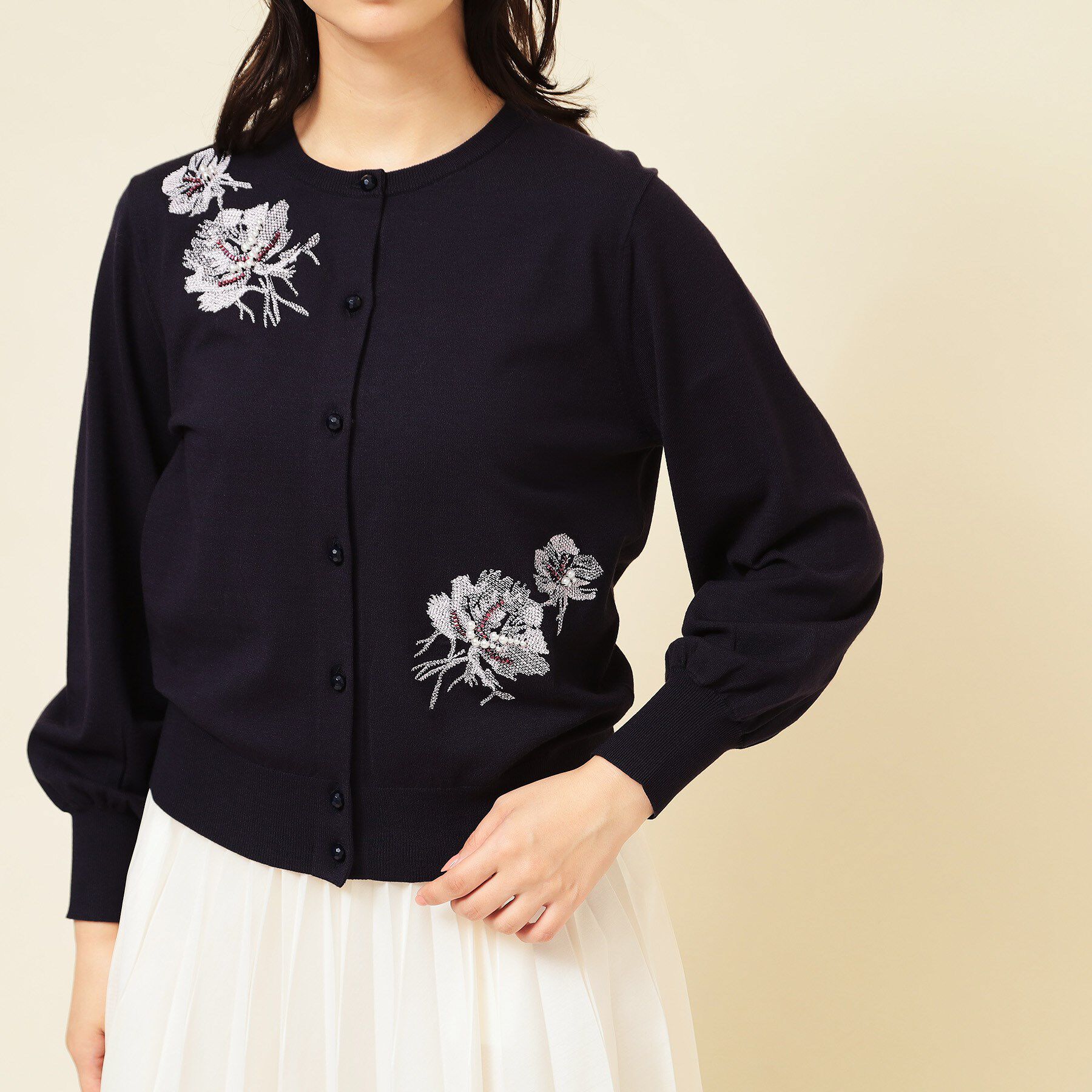 SunaUna「【SS～Lサイズ展開/手刺繍】クラフトカーディガン」|カーディガン|