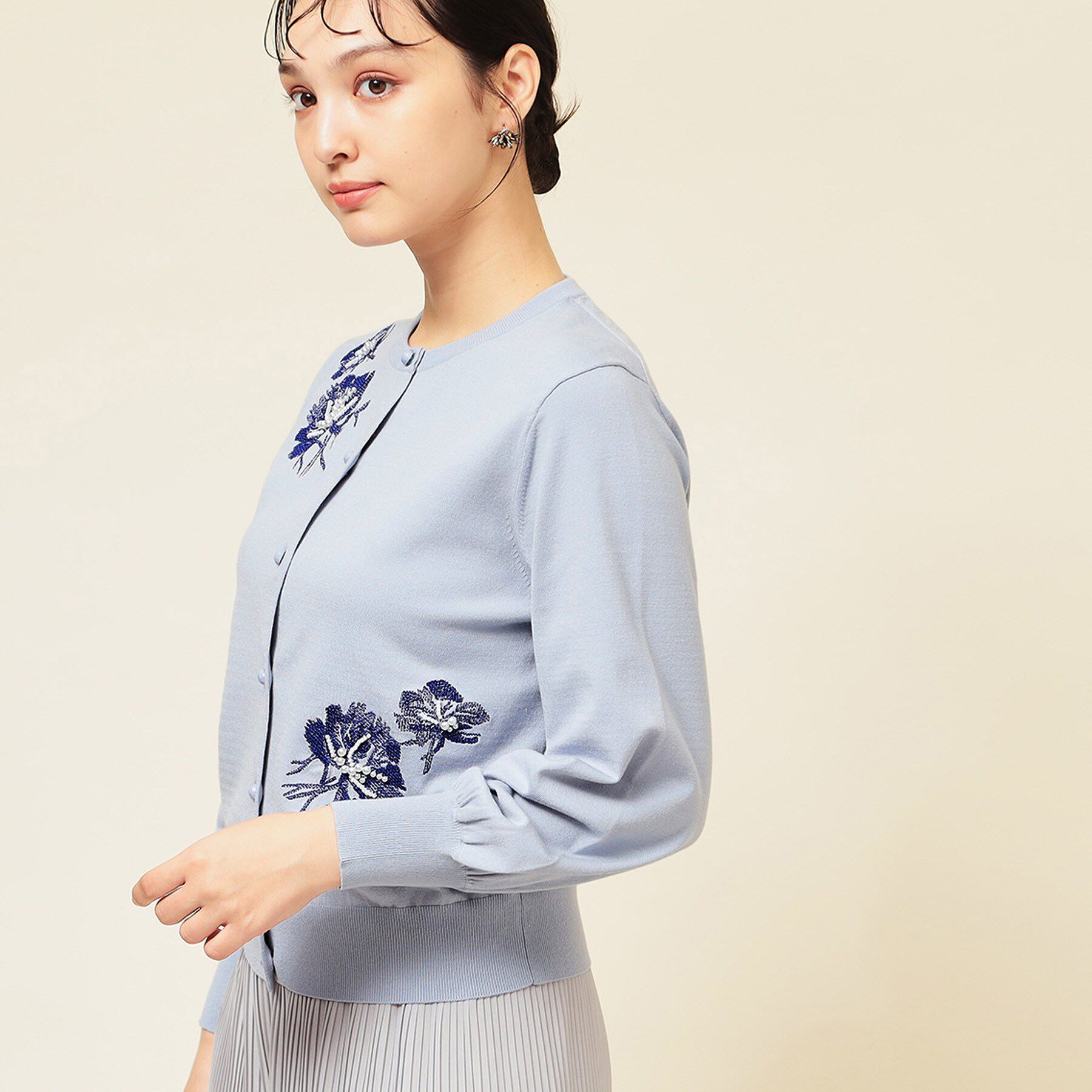 SunaUna「【SS～Lサイズ展開/手刺繍】クラフトカーディガン」|カーディガン|