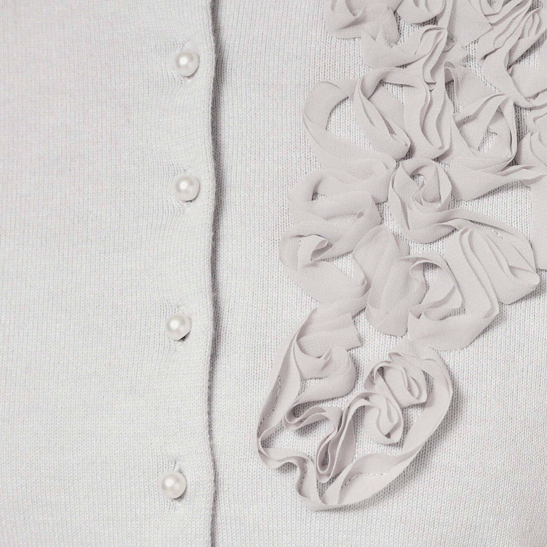 SunaUna「【SS～Lサイズ展開／チュール刺繍】クラフトニット」|カーディガン|