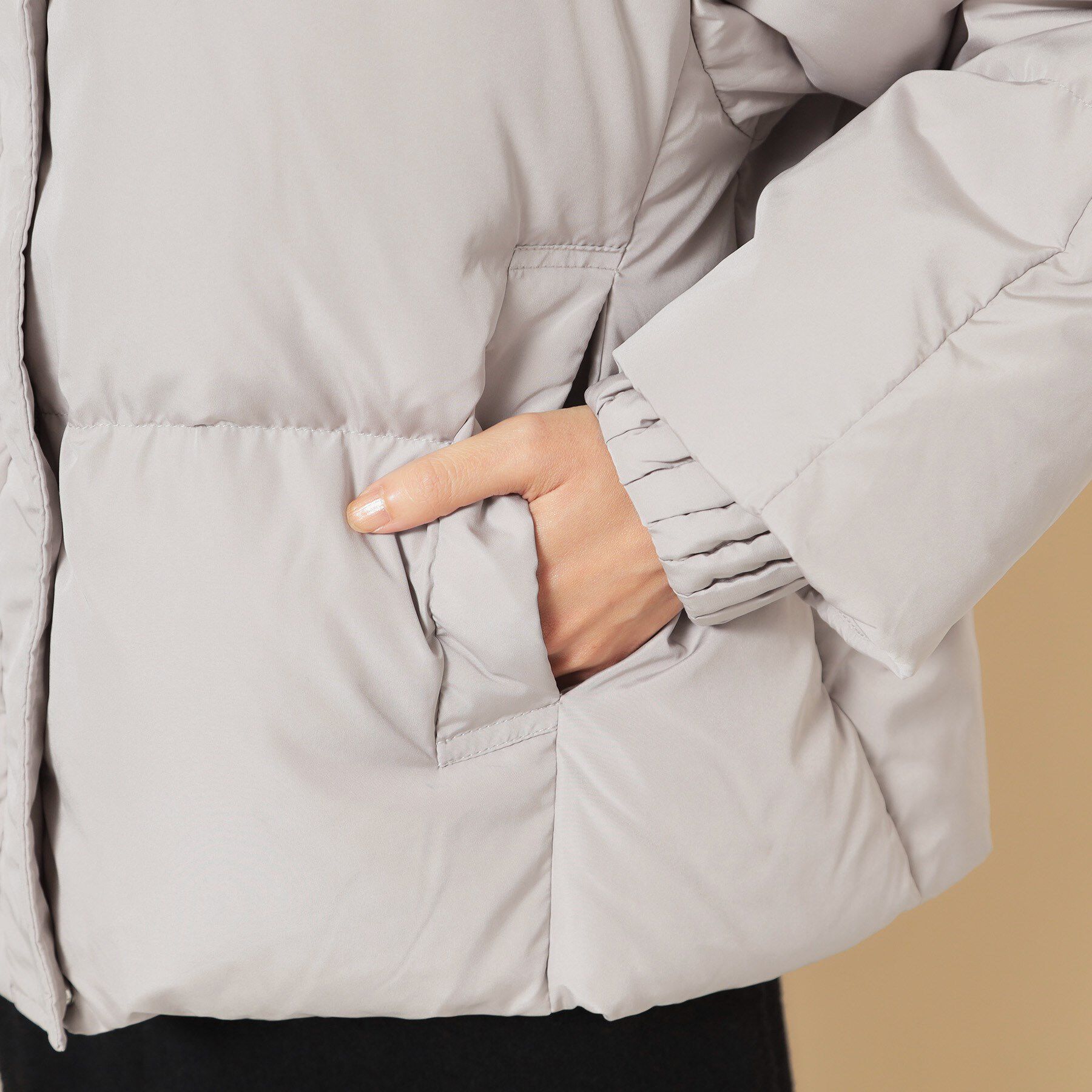 SunaUna「【プリーツレイヤードピュアダウン】」|ダウン|