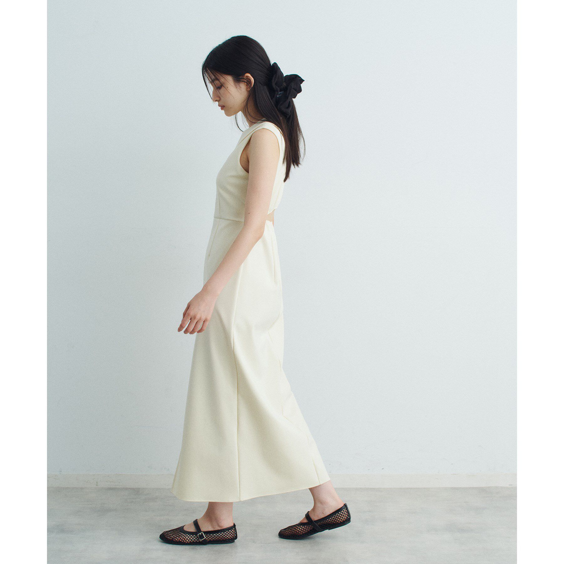 CODE A「slit jersey dress」|ワンピース|