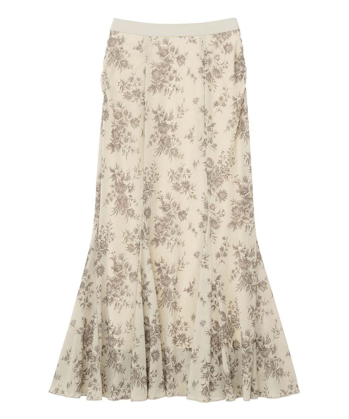 COCO DEAL「フラワープリントメッシュマーメイドスカート」|スカート|