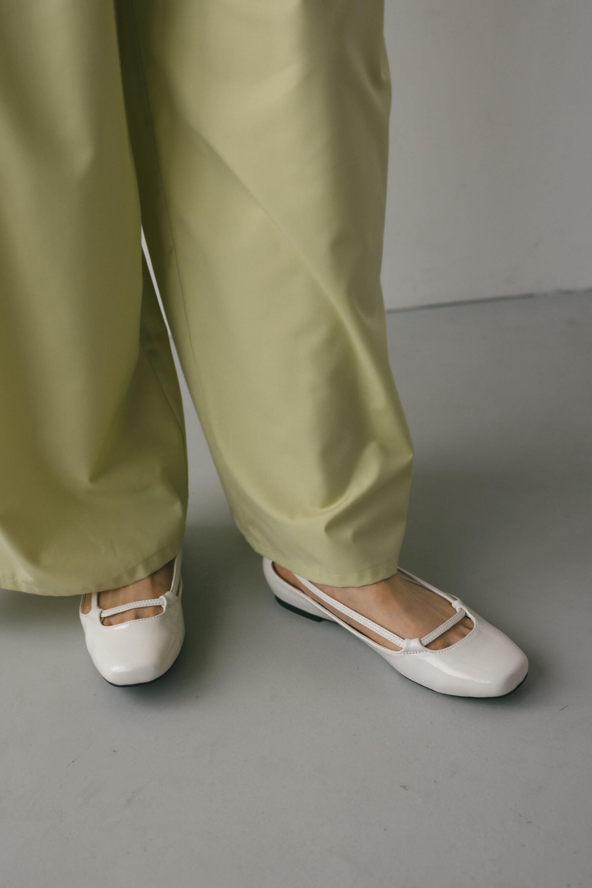 STYLEMIXER「スクエアストリングフラットシューズ」|パンプス|