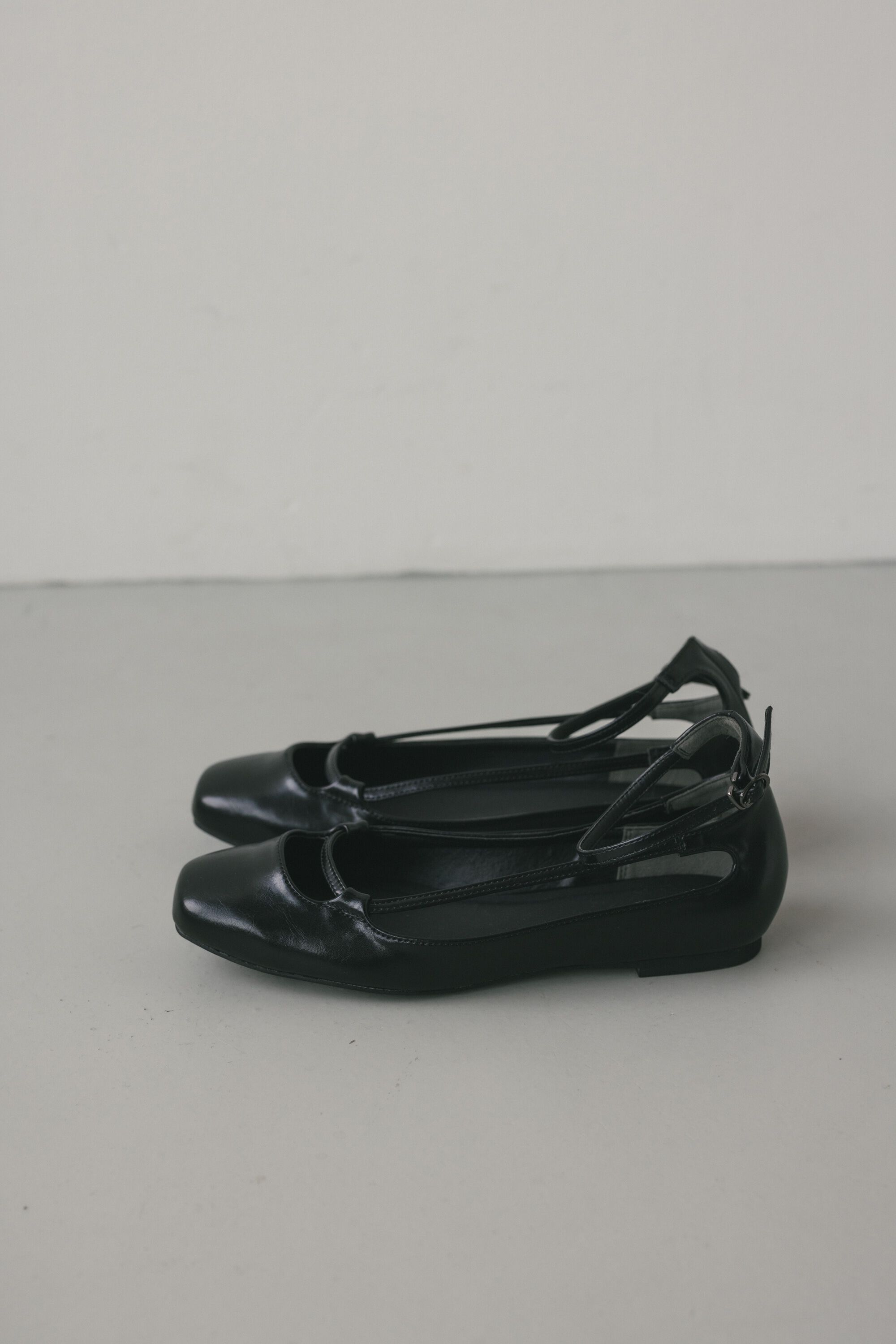 STYLEMIXER「スクエアストリングフラットシューズ」|パンプス|