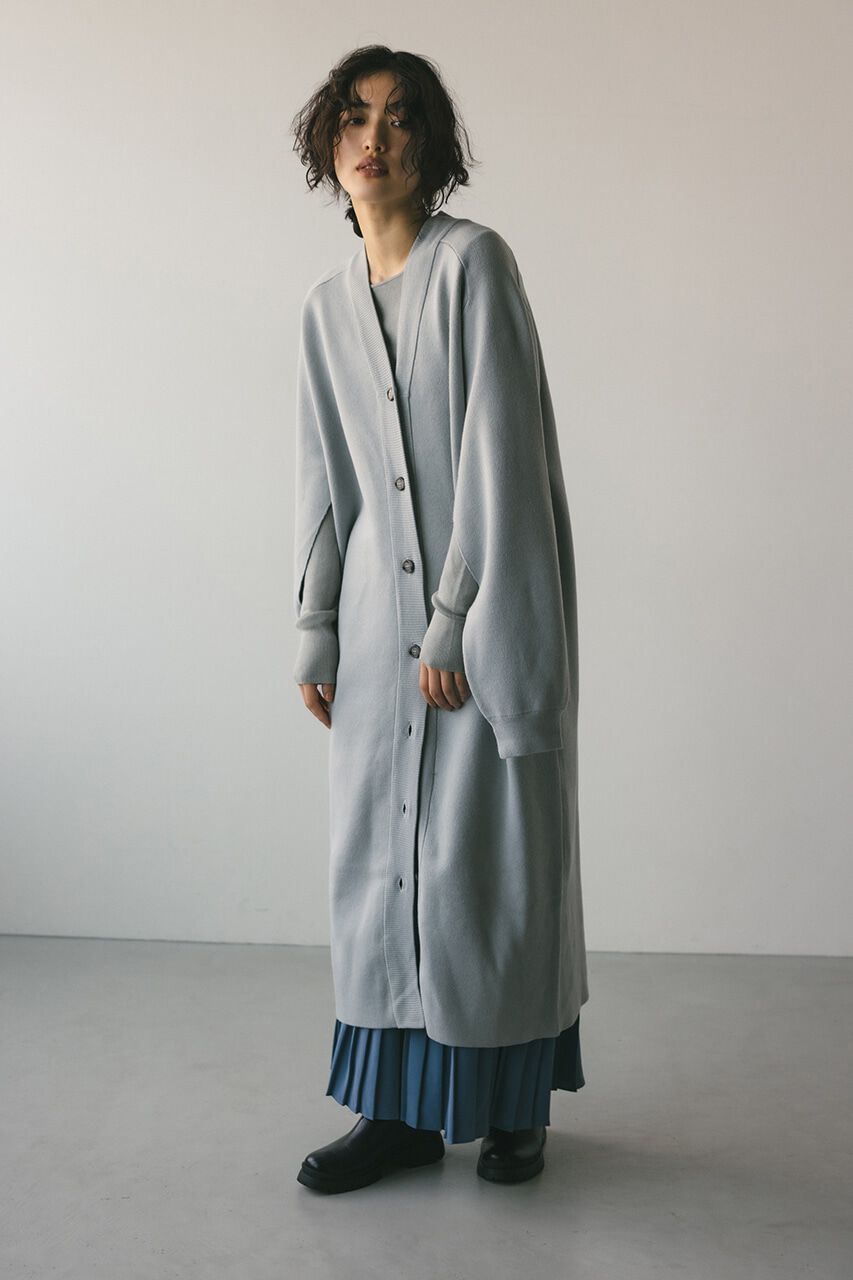 STYLEMIXER「2ピースニットカーデワンピース」|ワンピース|SAX