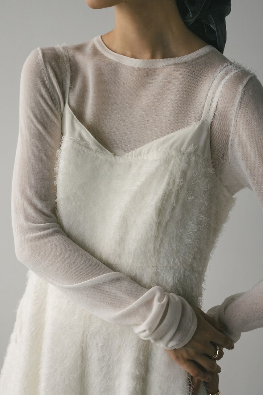 STYLEMIXER「フリンジパネルキャミワンピース」|ワンピース|