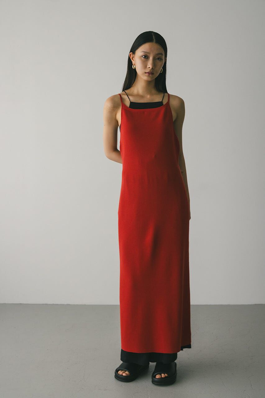 STYLEMIXER「ナローシルエットニットワンピース」|ワンピース|RED