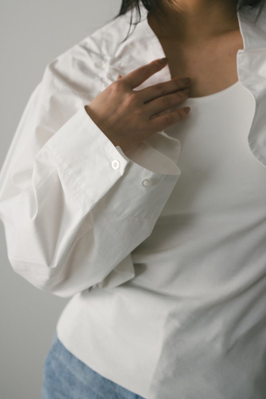 STYLEMIXER「シャーリングフリルジャケット」|ブルゾン・スタジャン|