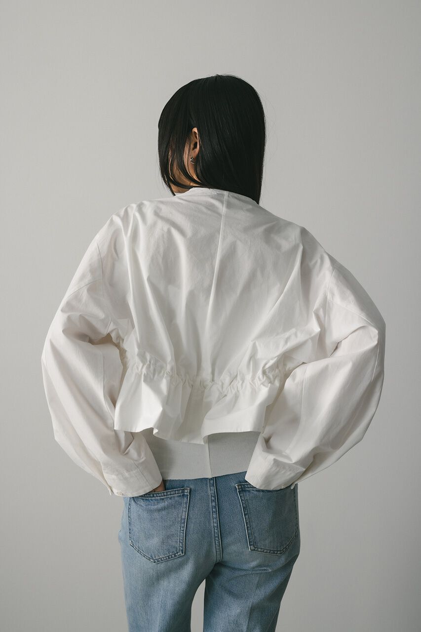 STYLEMIXER「シャーリングフリルジャケット」|ブルゾン・スタジャン|