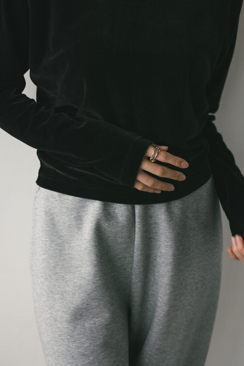 STYLEMIXER「メッシュベロアロンT」|Tシャツ・カットソー|