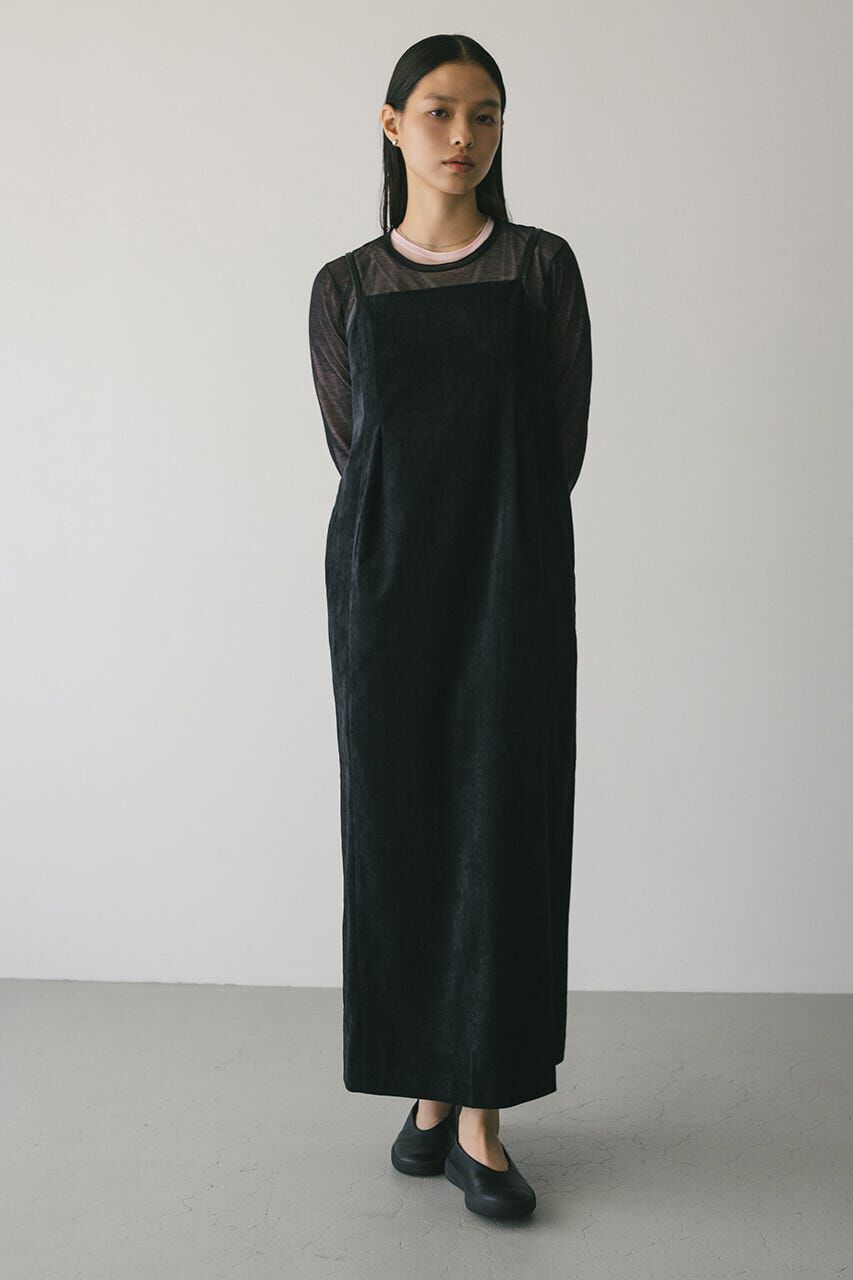 STYLEMIXER「パイピングベロアキャミワンピース」|ワンピース|