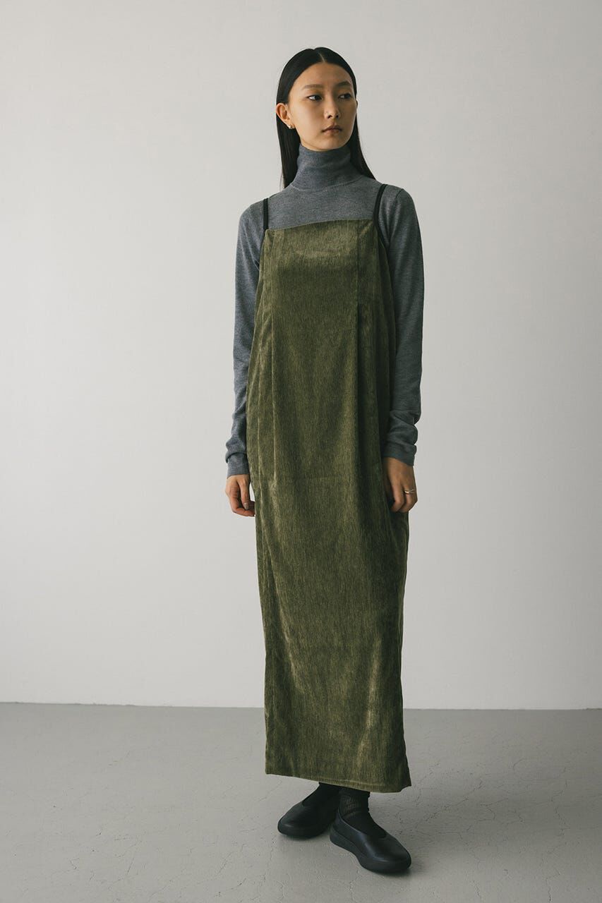 STYLEMIXER「パイピングベロアキャミワンピース」|ワンピース|