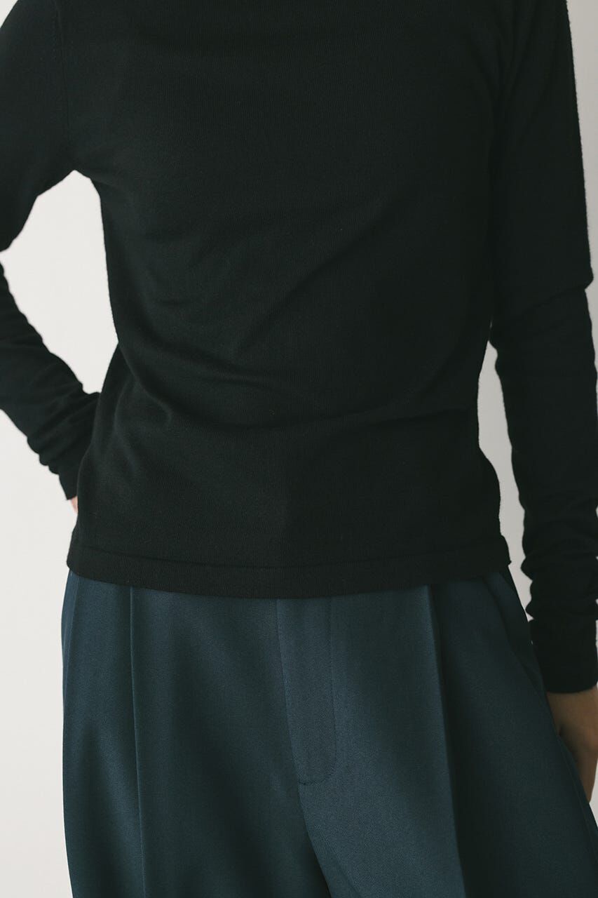 STYLEMIXER「2WAYウォッシャブルハイネックオープンニット」|ニット・セーター|