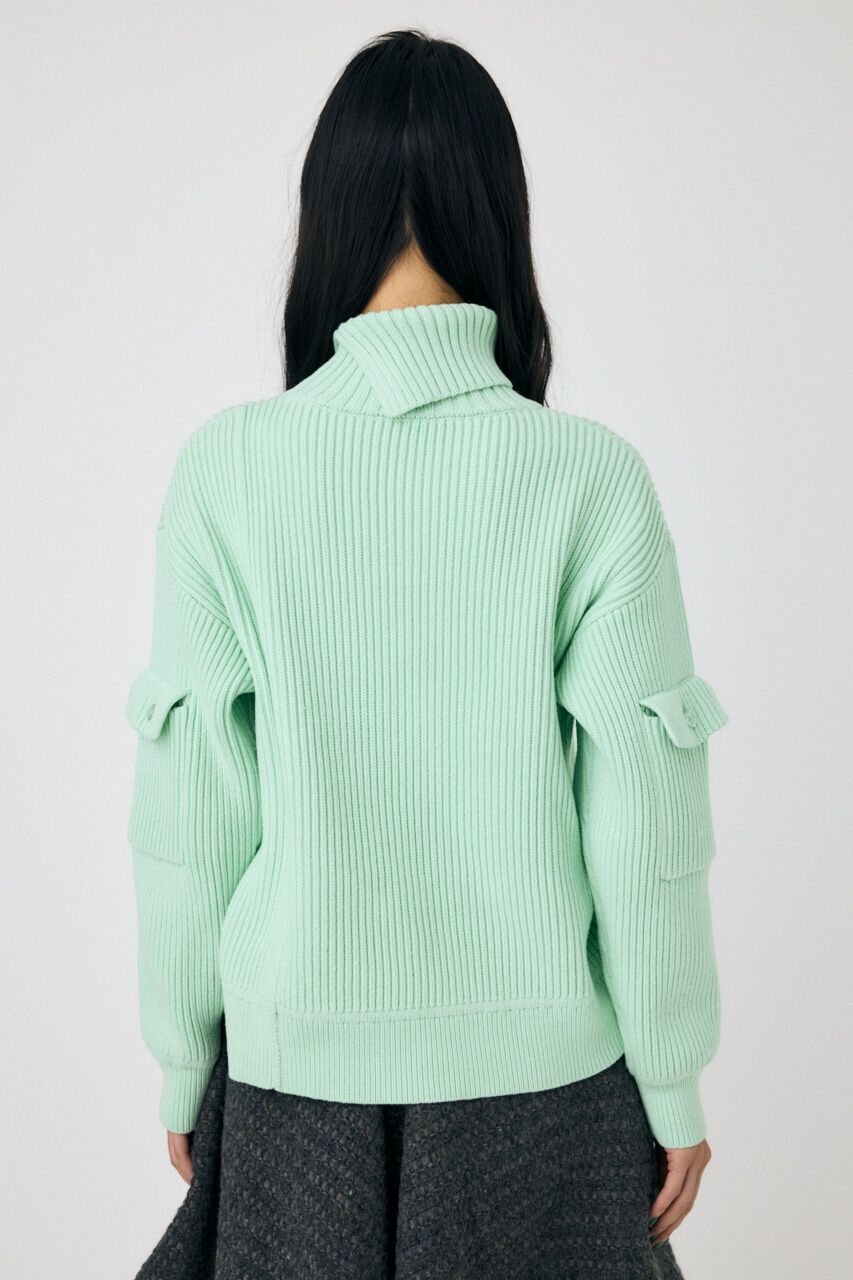 MOUSSY「SLIT ハイネックセーター」|ニット・セーター|