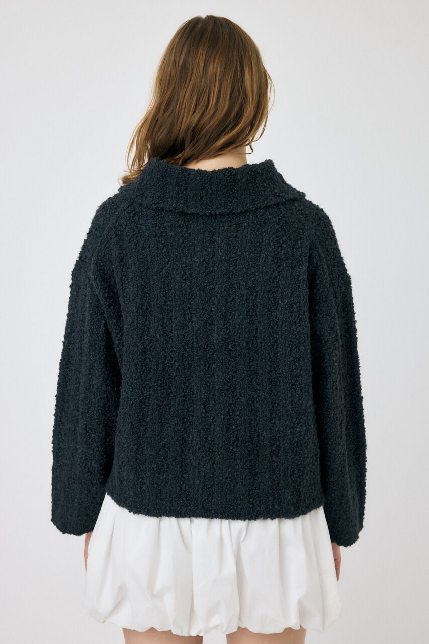 MOUSSY「OPEN COLLAR ニット」|ニット・セーター|