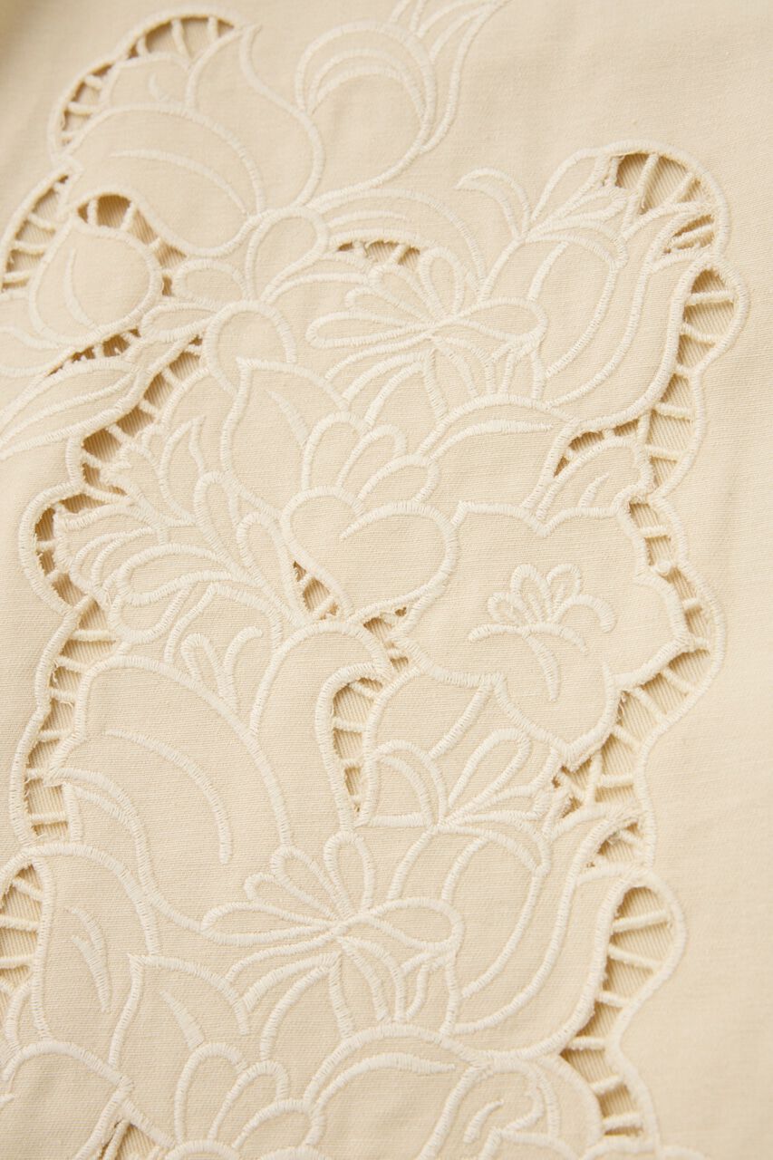 MOUSSY「カットワーク刺繍オーバーシャツ　オーガニックコットン使用」|シャツ・ブラウス|