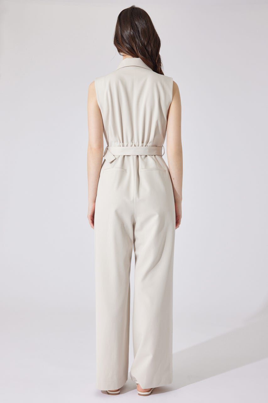 rienda「テーラードデザインノースリーブロンパース」|ワンピース|