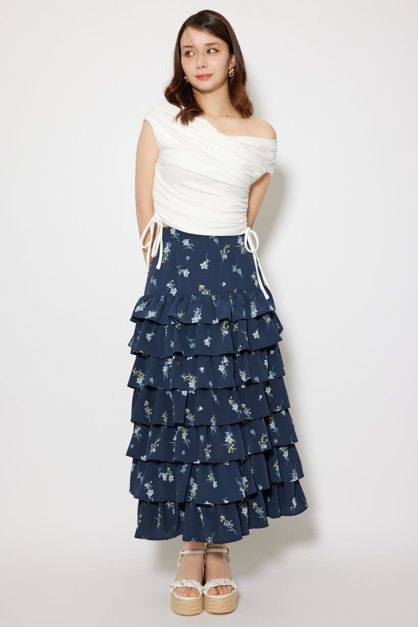 rienda「カシュクールサイドドロストトップス」|Tシャツ・カットソー|